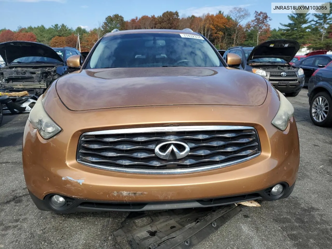 2009 Infiniti Fx35 VIN: JNRAS18UX9M103086 Lot: 77432314