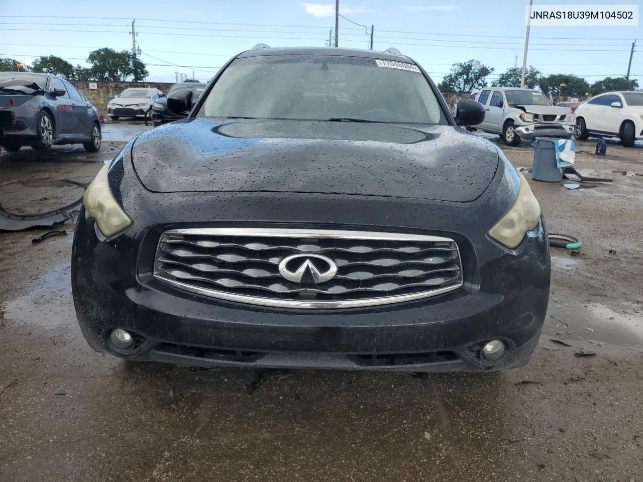 2009 Infiniti Fx35 VIN: JNRAS18U39M104502 Lot: 77545084