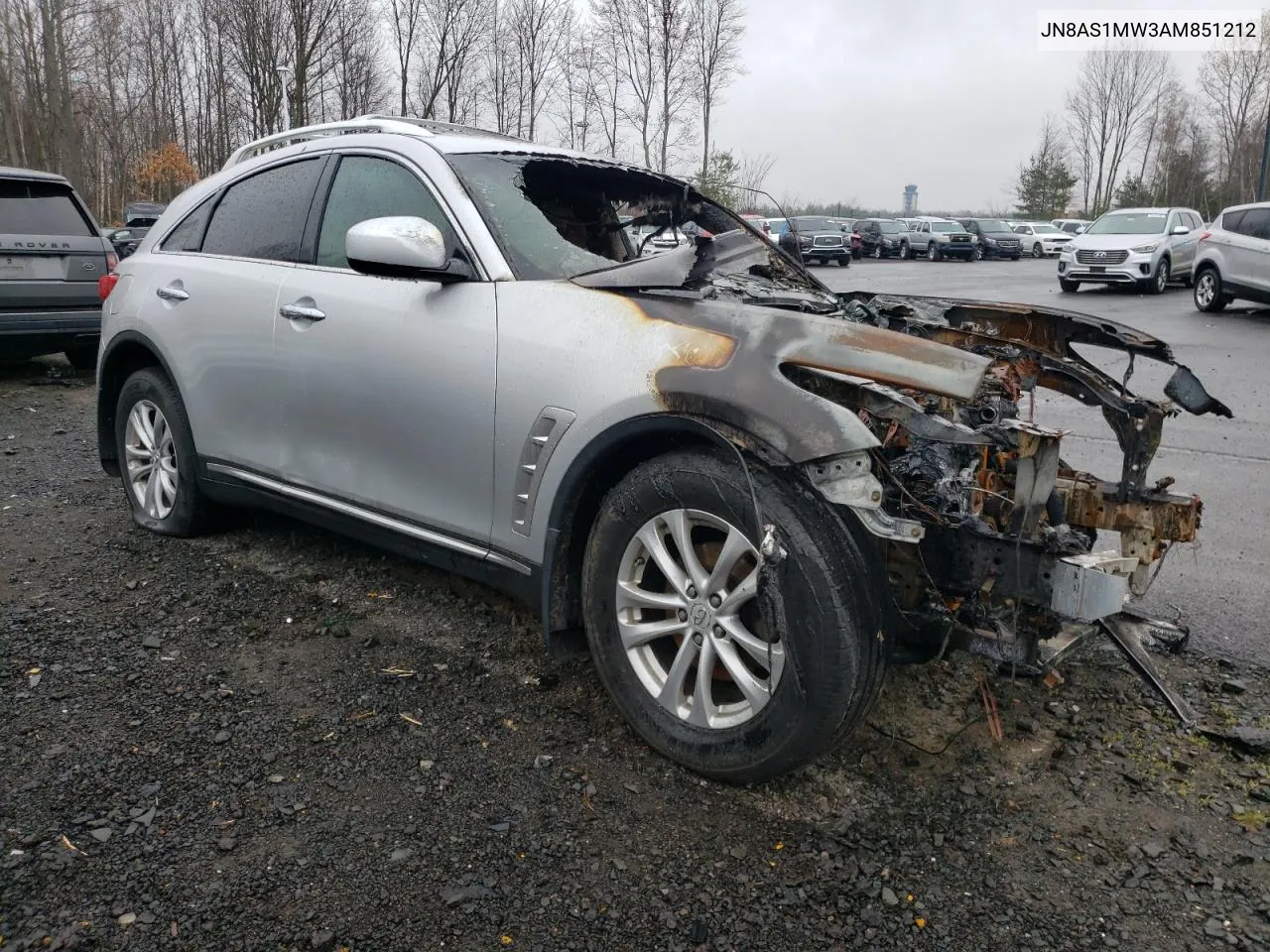 2010 Infiniti Fx35 VIN: JN8AS1MW3AM851212 Lot: 50341304