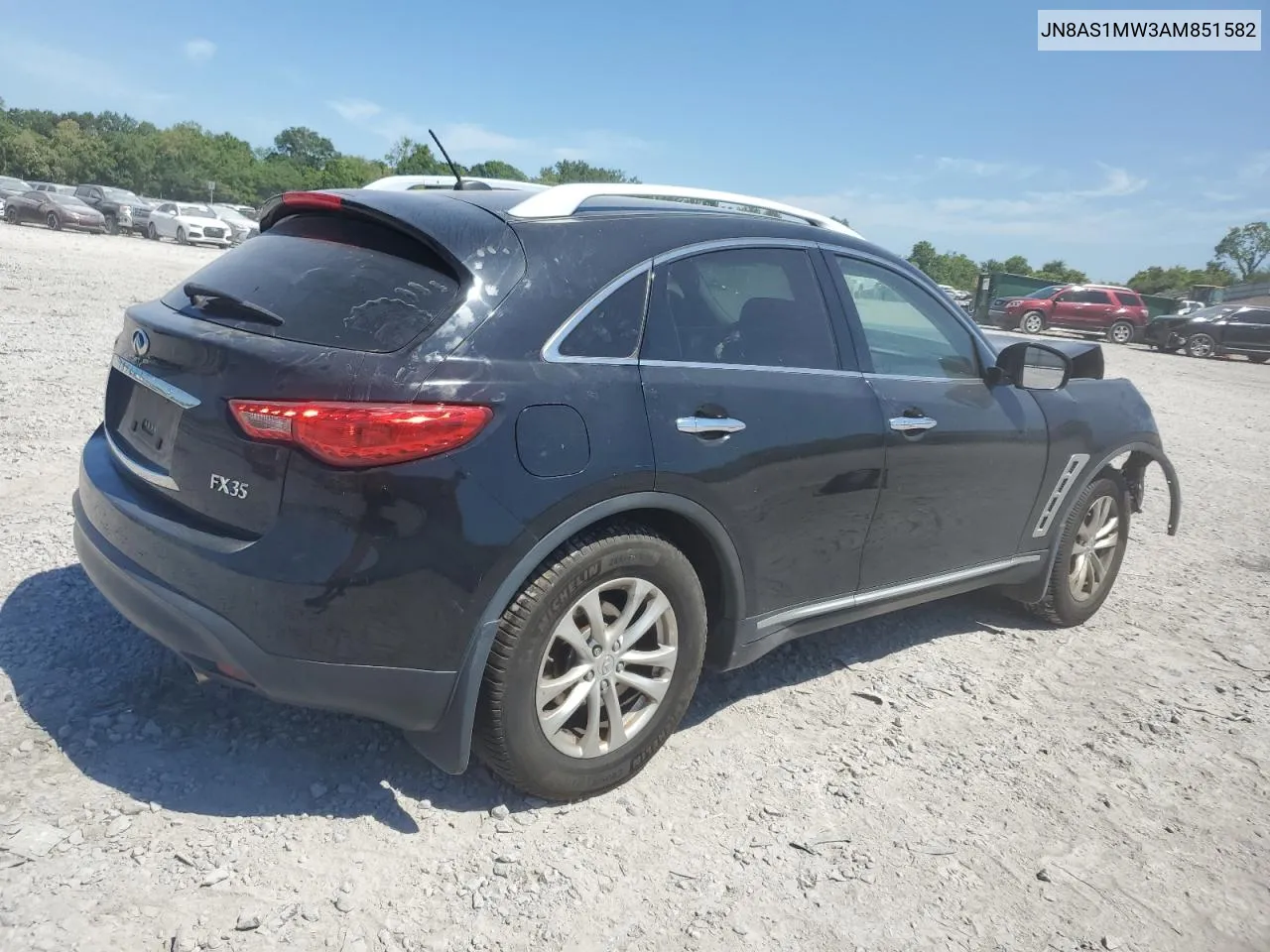 2010 Infiniti Fx35 VIN: JN8AS1MW3AM851582 Lot: 60472954