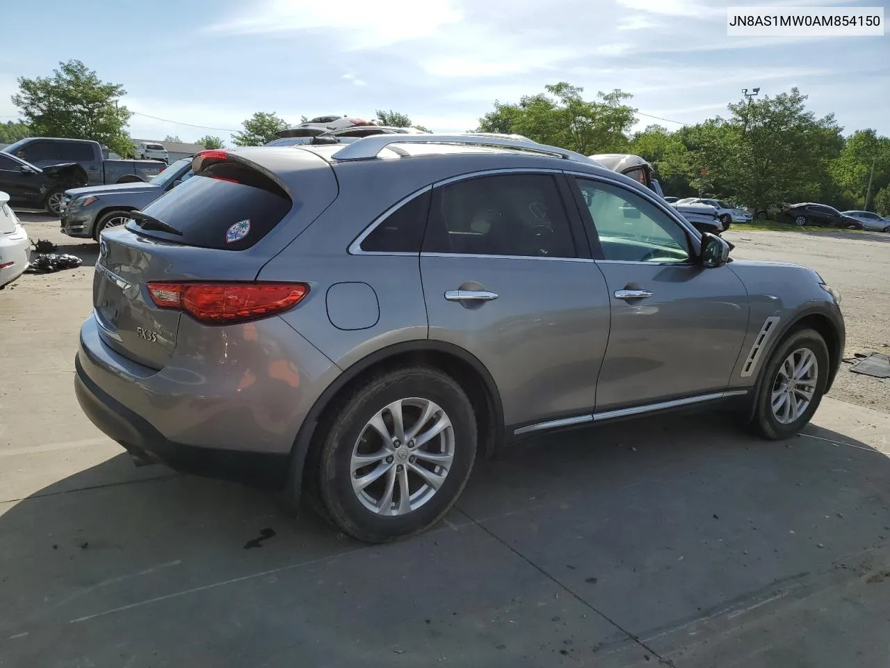 2010 Infiniti Fx35 VIN: JN8AS1MW0AM854150 Lot: 61376394