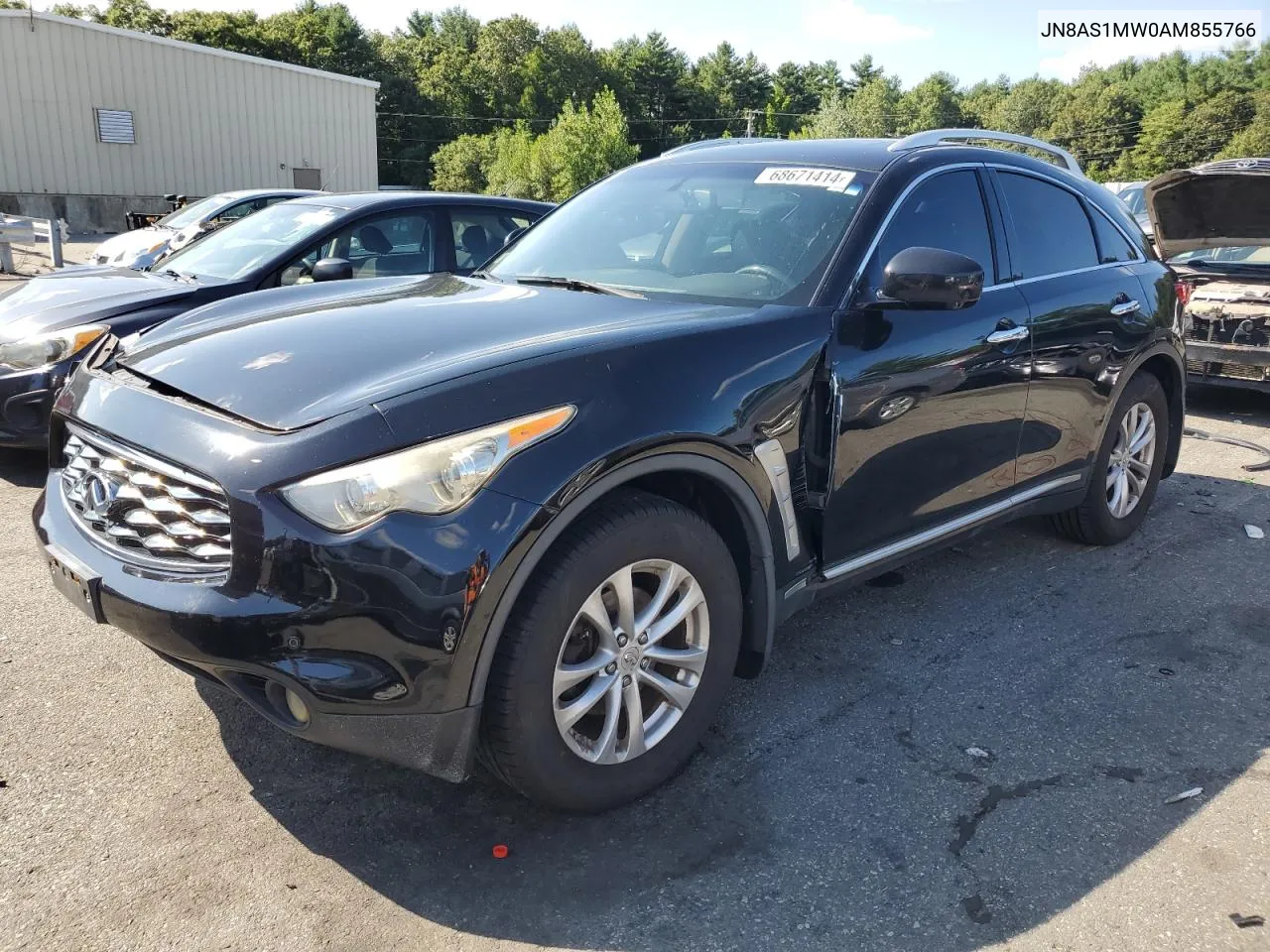 2010 Infiniti Fx35 VIN: JN8AS1MW0AM855766 Lot: 68558764