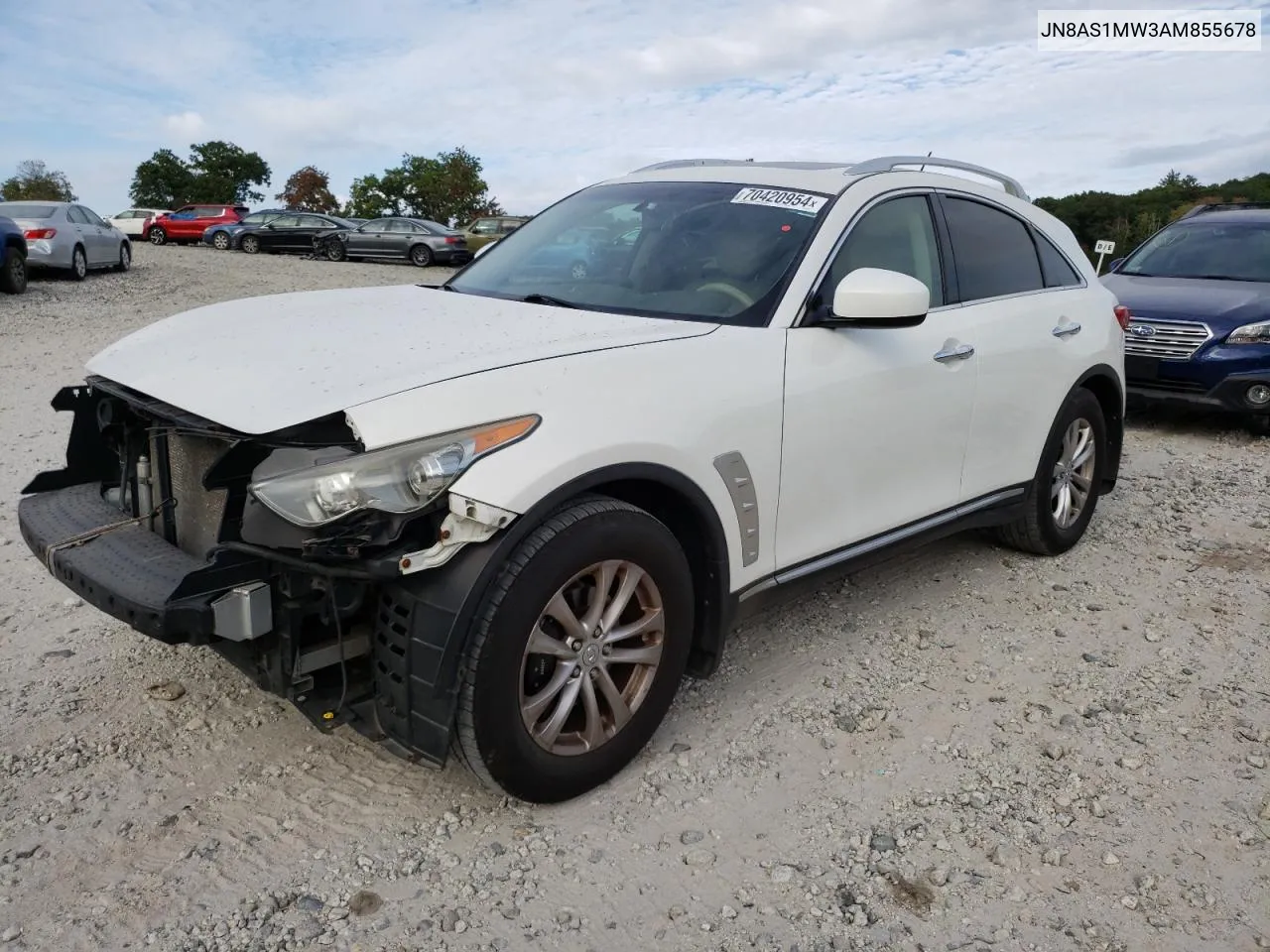 2010 Infiniti Fx35 VIN: JN8AS1MW3AM855678 Lot: 70420954