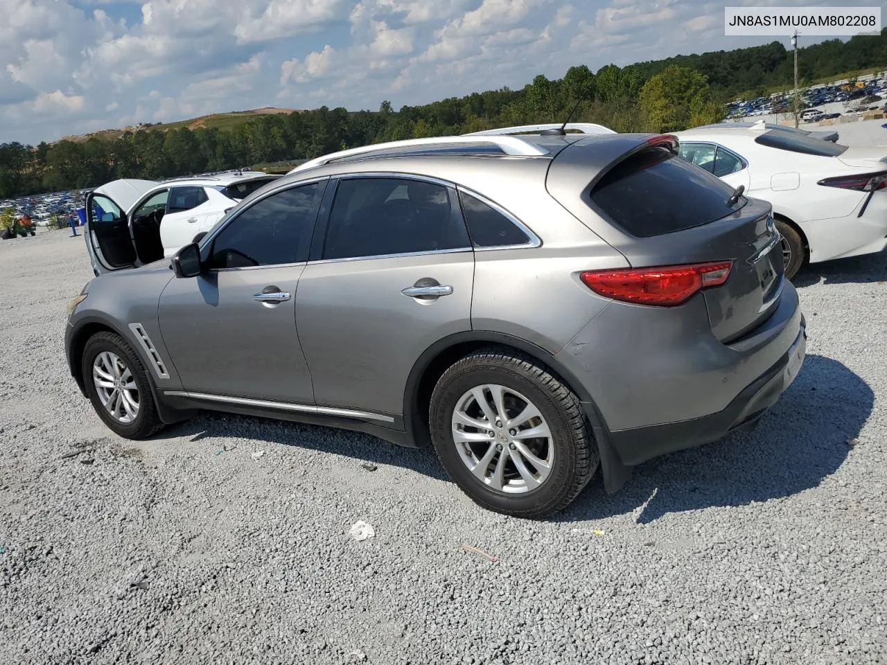 2010 Infiniti Fx35 VIN: JN8AS1MU0AM802208 Lot: 72819624