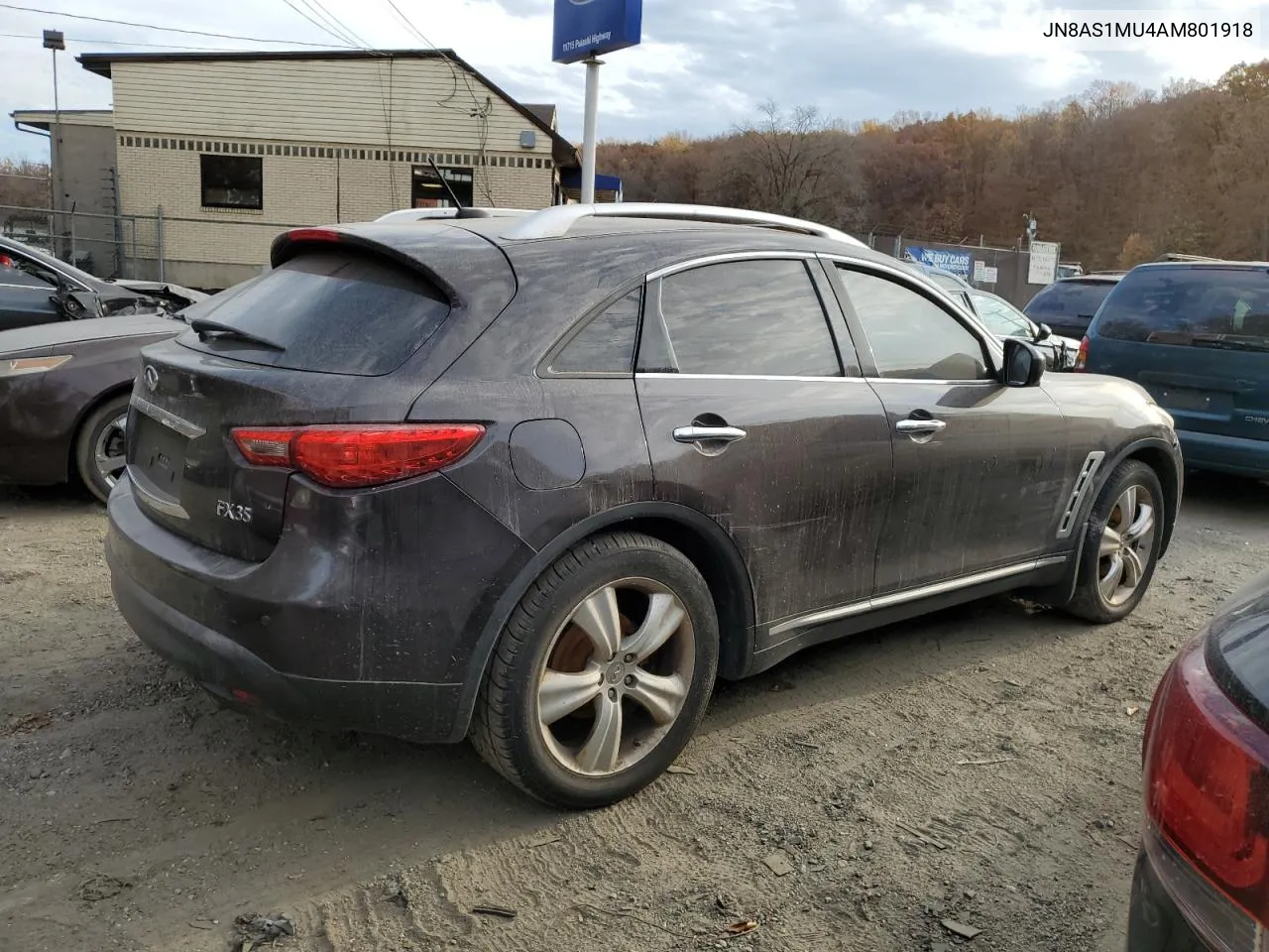 2010 Infiniti Fx35 VIN: JN8AS1MU4AM801918 Lot: 78848484