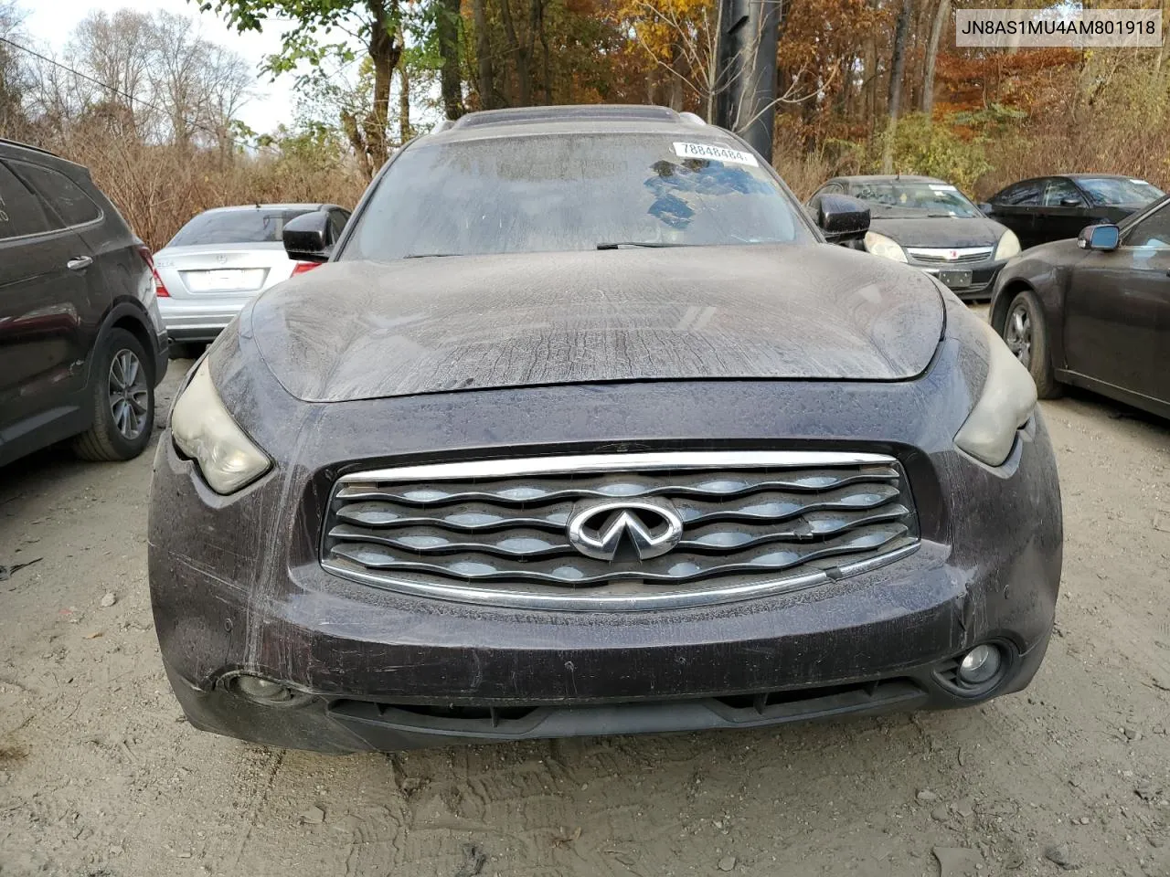 2010 Infiniti Fx35 VIN: JN8AS1MU4AM801918 Lot: 78848484