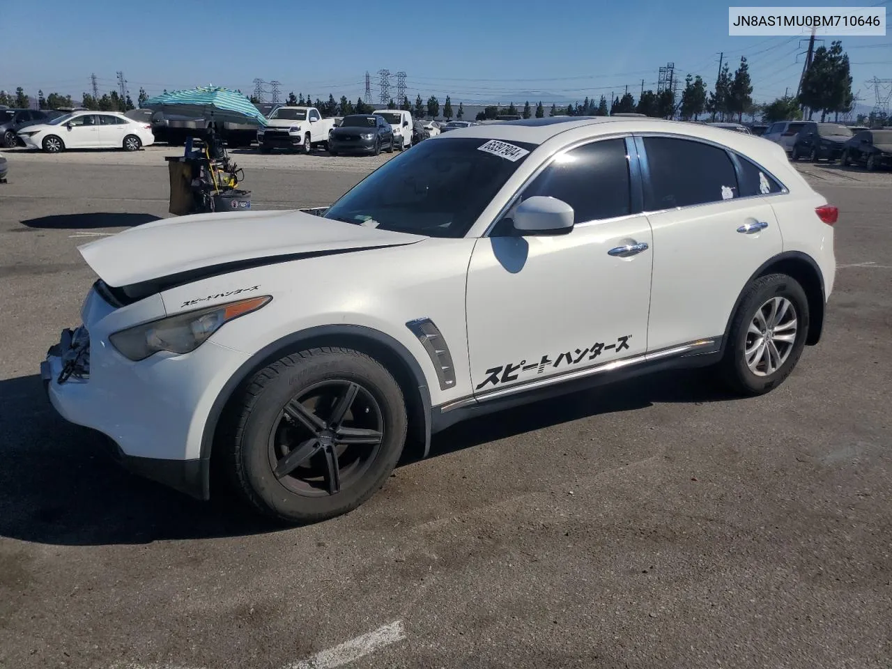 2011 Infiniti Fx35 VIN: JN8AS1MU0BM710646 Lot: 65397904