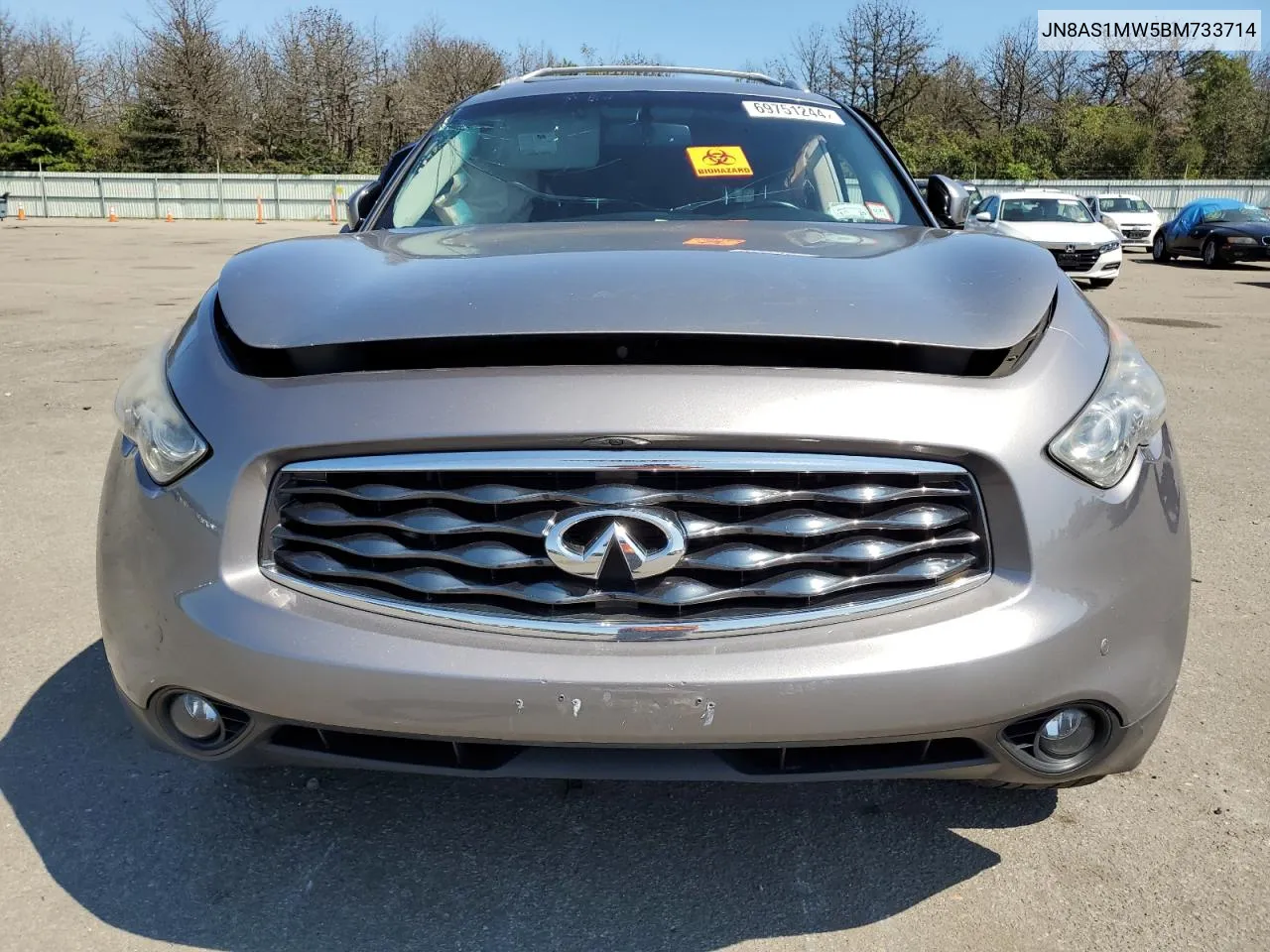 2011 Infiniti Fx35 VIN: JN8AS1MW5BM733714 Lot: 69751244