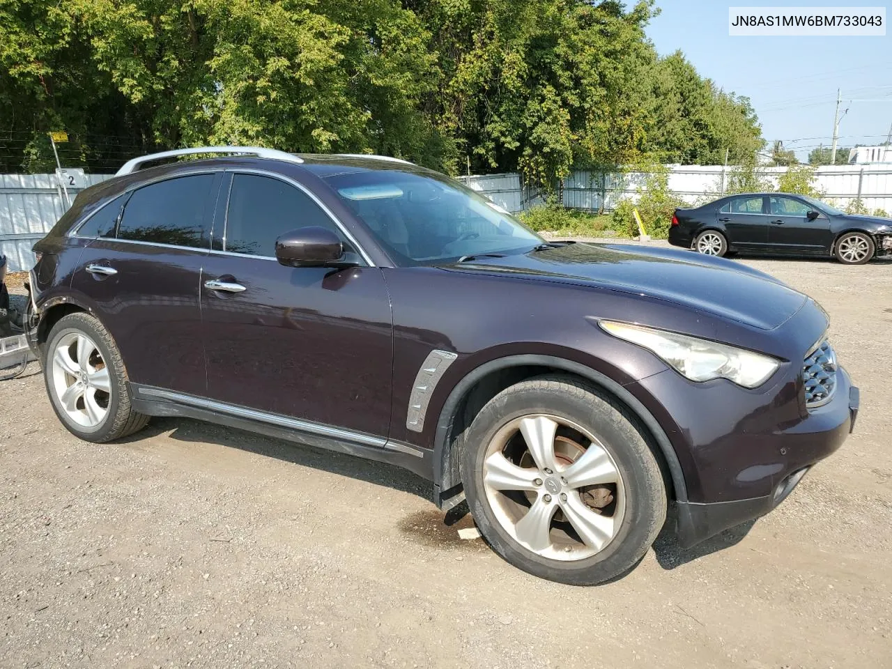 2011 Infiniti Fx35 VIN: JN8AS1MW6BM733043 Lot: 71278394