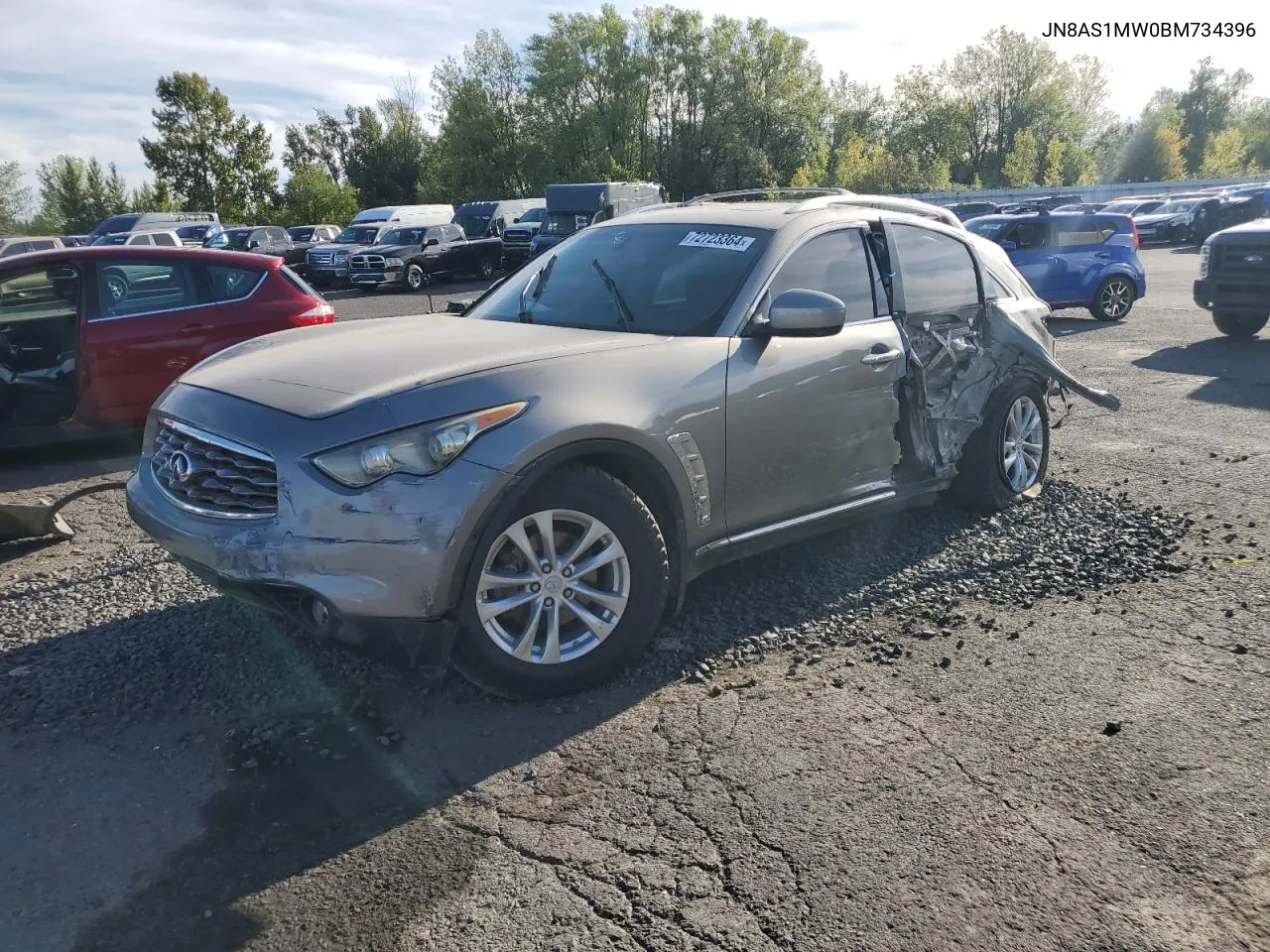 2011 Infiniti Fx35 VIN: JN8AS1MW0BM734396 Lot: 72723364