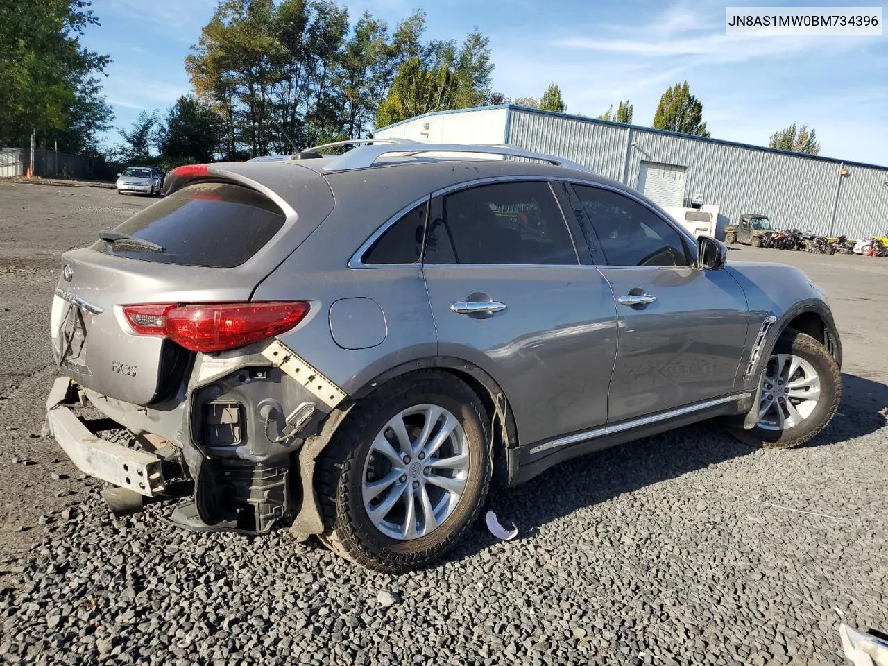 2011 Infiniti Fx35 VIN: JN8AS1MW0BM734396 Lot: 72723364