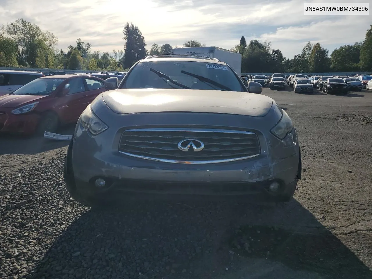 2011 Infiniti Fx35 VIN: JN8AS1MW0BM734396 Lot: 72723364