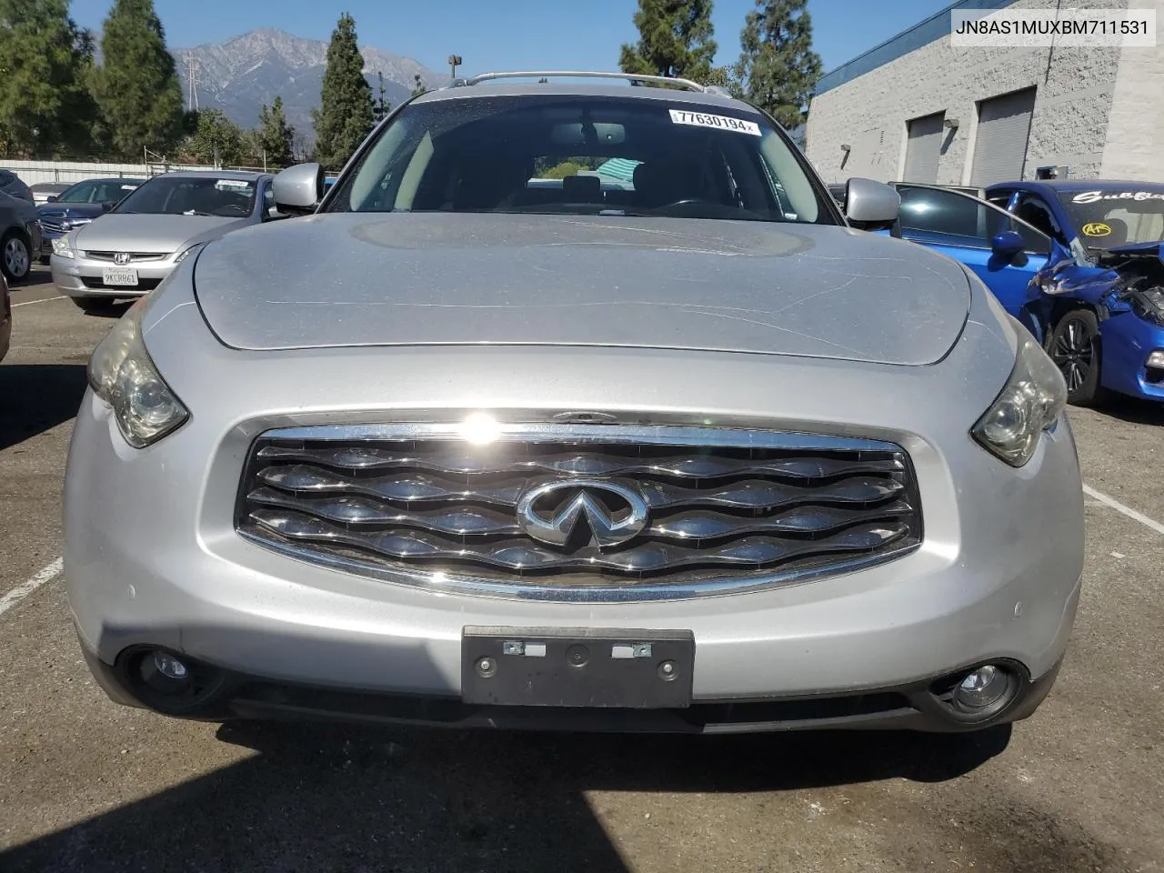 2011 Infiniti Fx35 VIN: JN8AS1MUXBM711531 Lot: 77630194