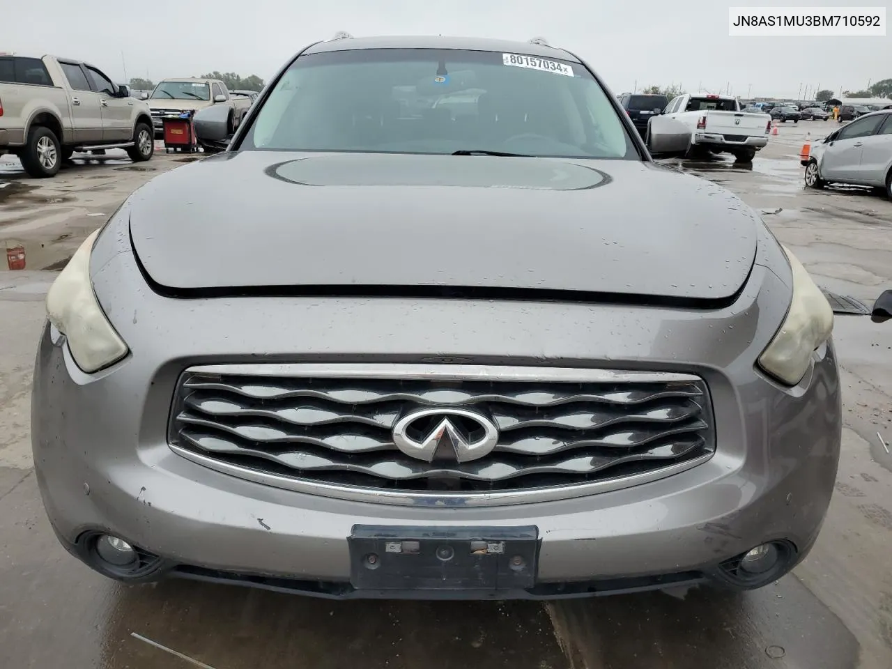 2011 Infiniti Fx35 VIN: JN8AS1MU3BM710592 Lot: 80157034