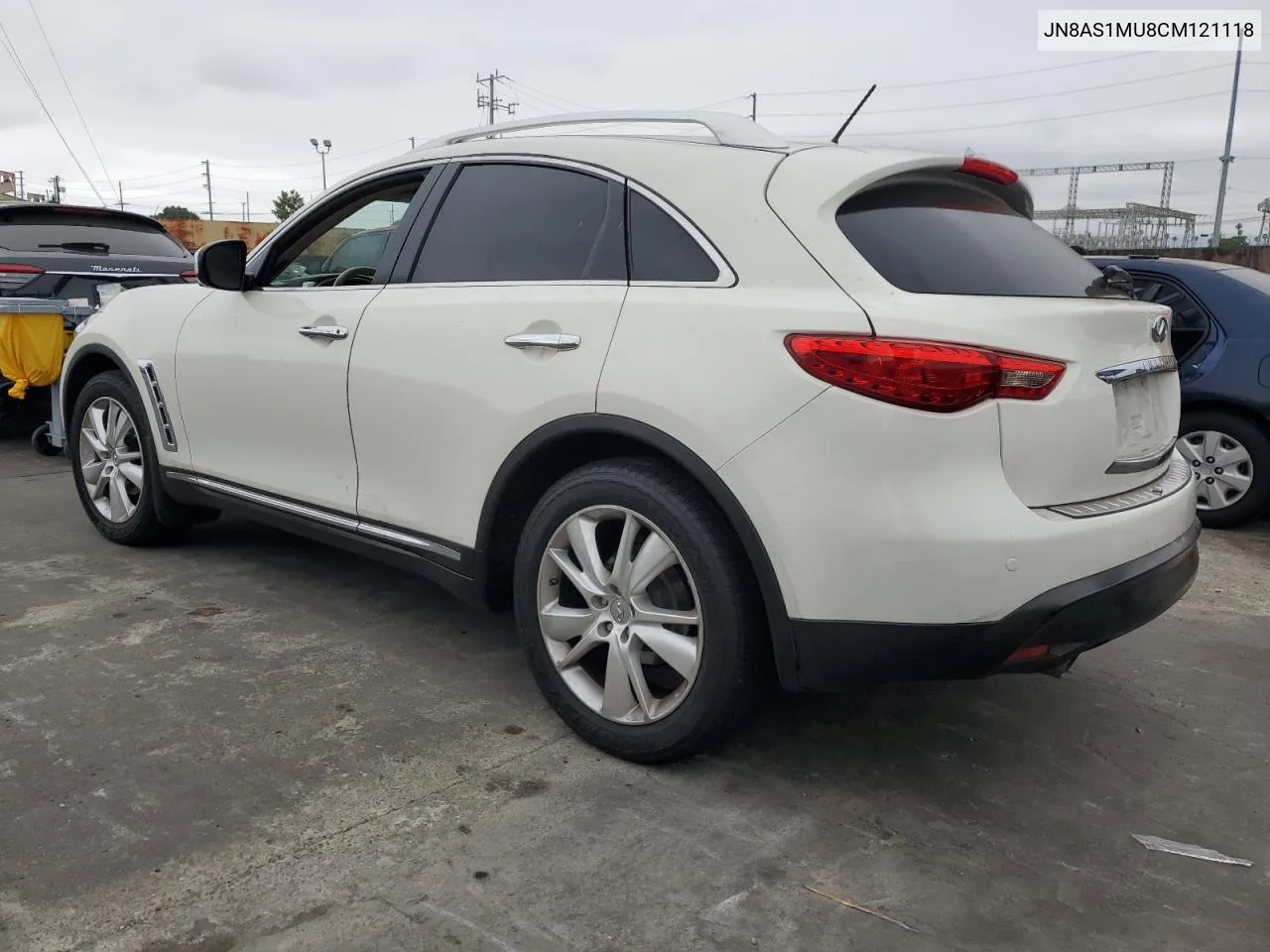 2012 Infiniti Fx35 VIN: JN8AS1MU8CM121118 Lot: 56963224