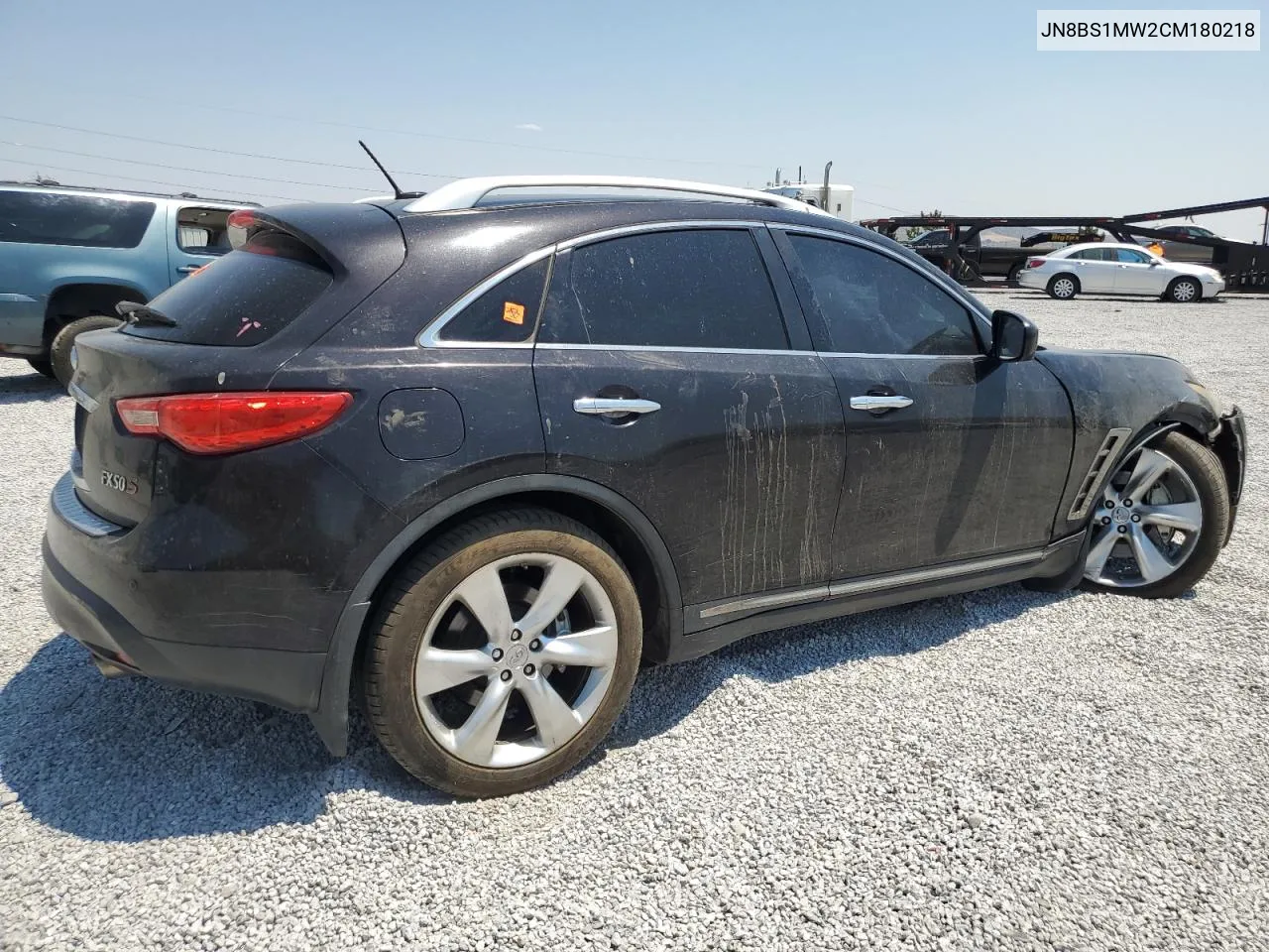 2012 Infiniti Fx50 VIN: JN8BS1MW2CM180218 Lot: 63055314