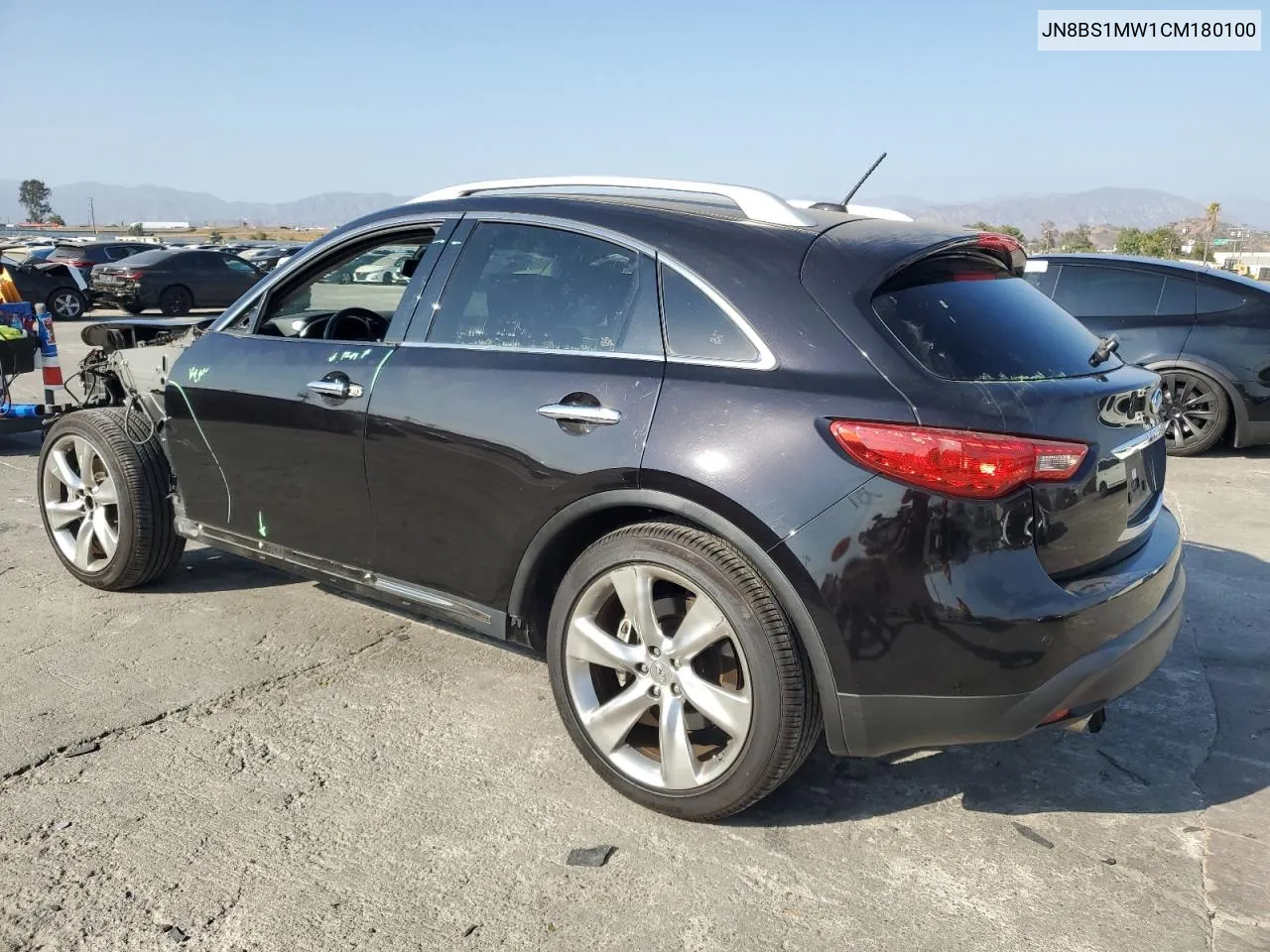 2012 Infiniti Fx50 VIN: JN8BS1MW1CM180100 Lot: 69477644