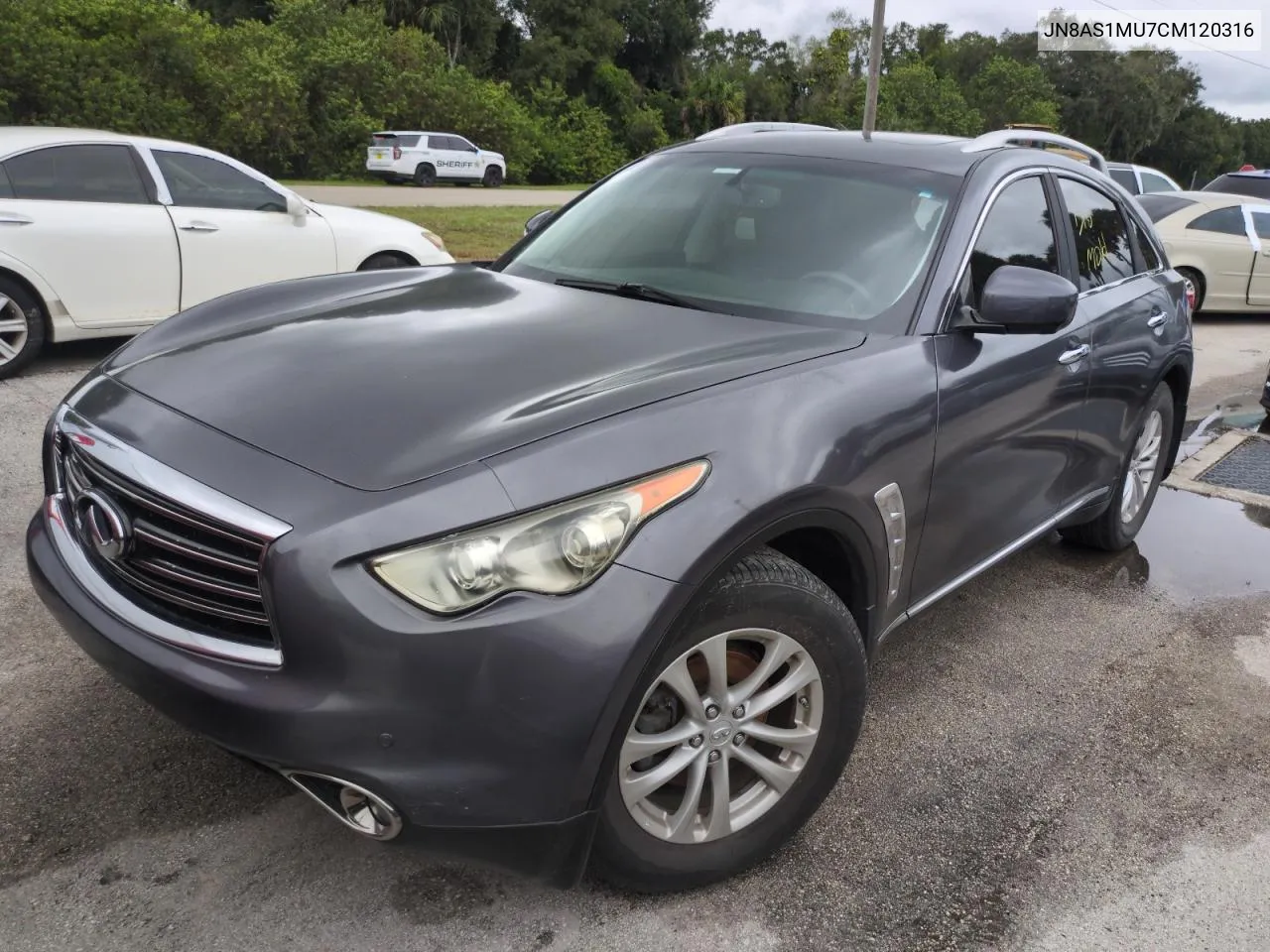 2012 Infiniti Fx35 VIN: JN8AS1MU7CM120316 Lot: 75073144