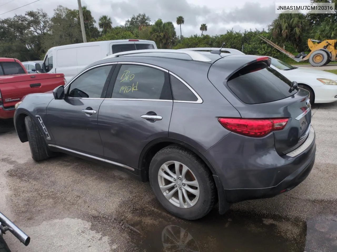 2012 Infiniti Fx35 VIN: JN8AS1MU7CM120316 Lot: 75073144