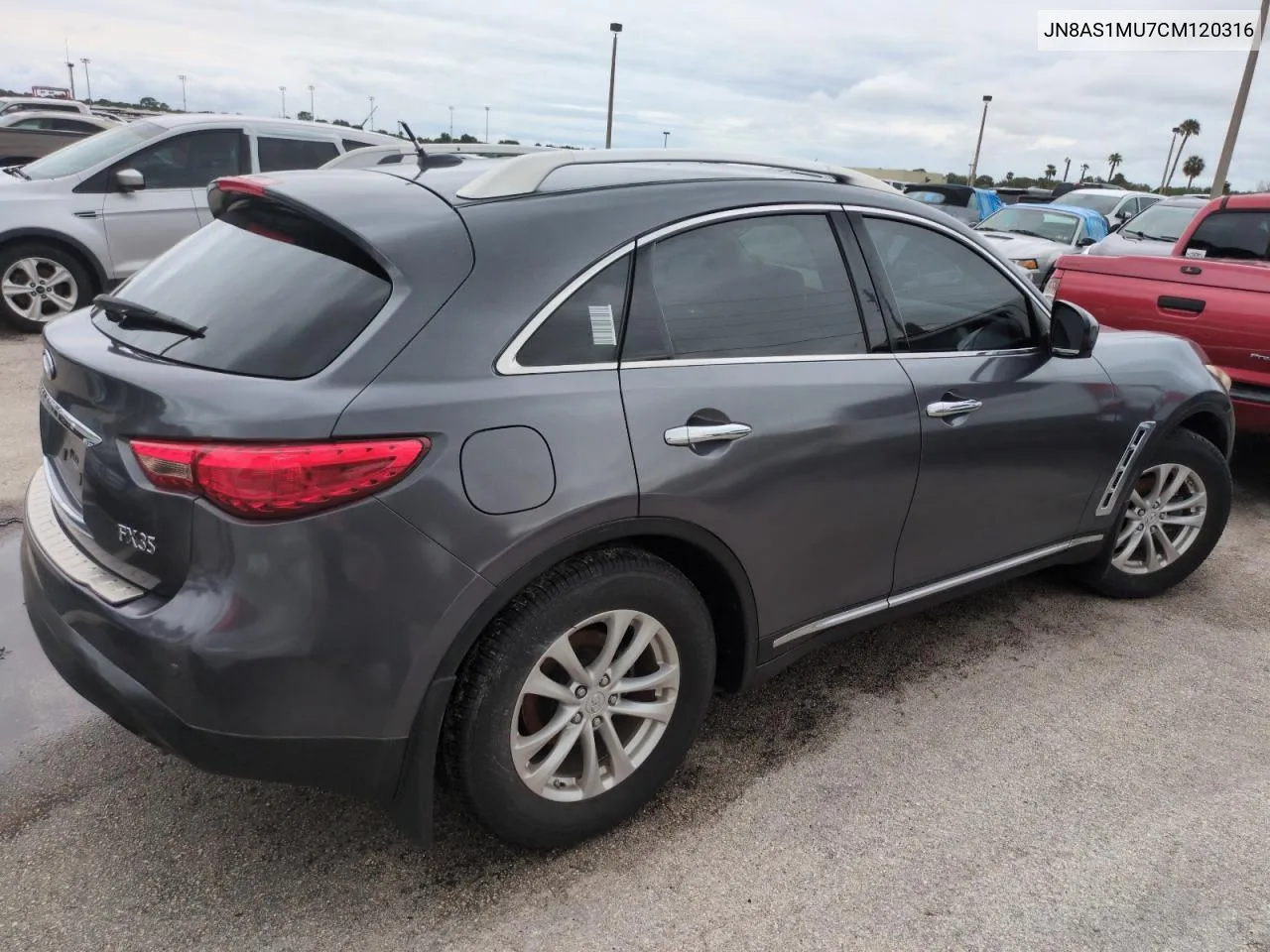 2012 Infiniti Fx35 VIN: JN8AS1MU7CM120316 Lot: 75073144