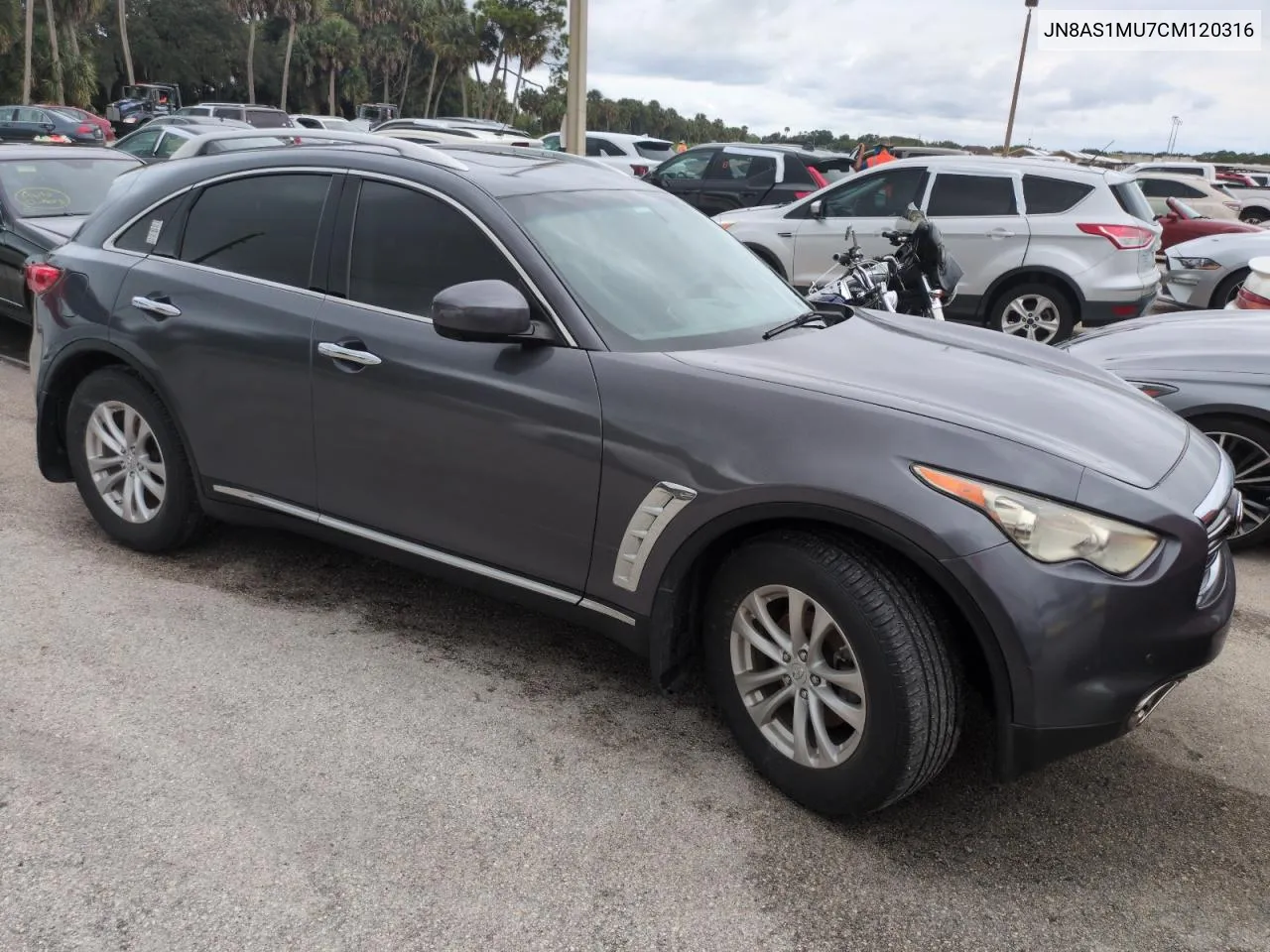 2012 Infiniti Fx35 VIN: JN8AS1MU7CM120316 Lot: 75073144