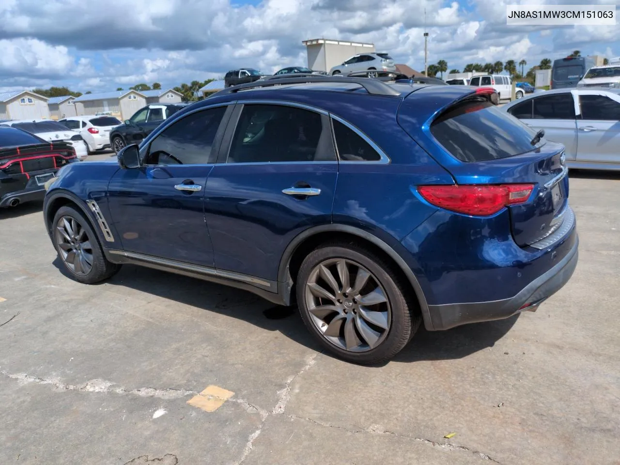 2012 Infiniti Fx35 VIN: JN8AS1MW3CM151063 Lot: 76021864