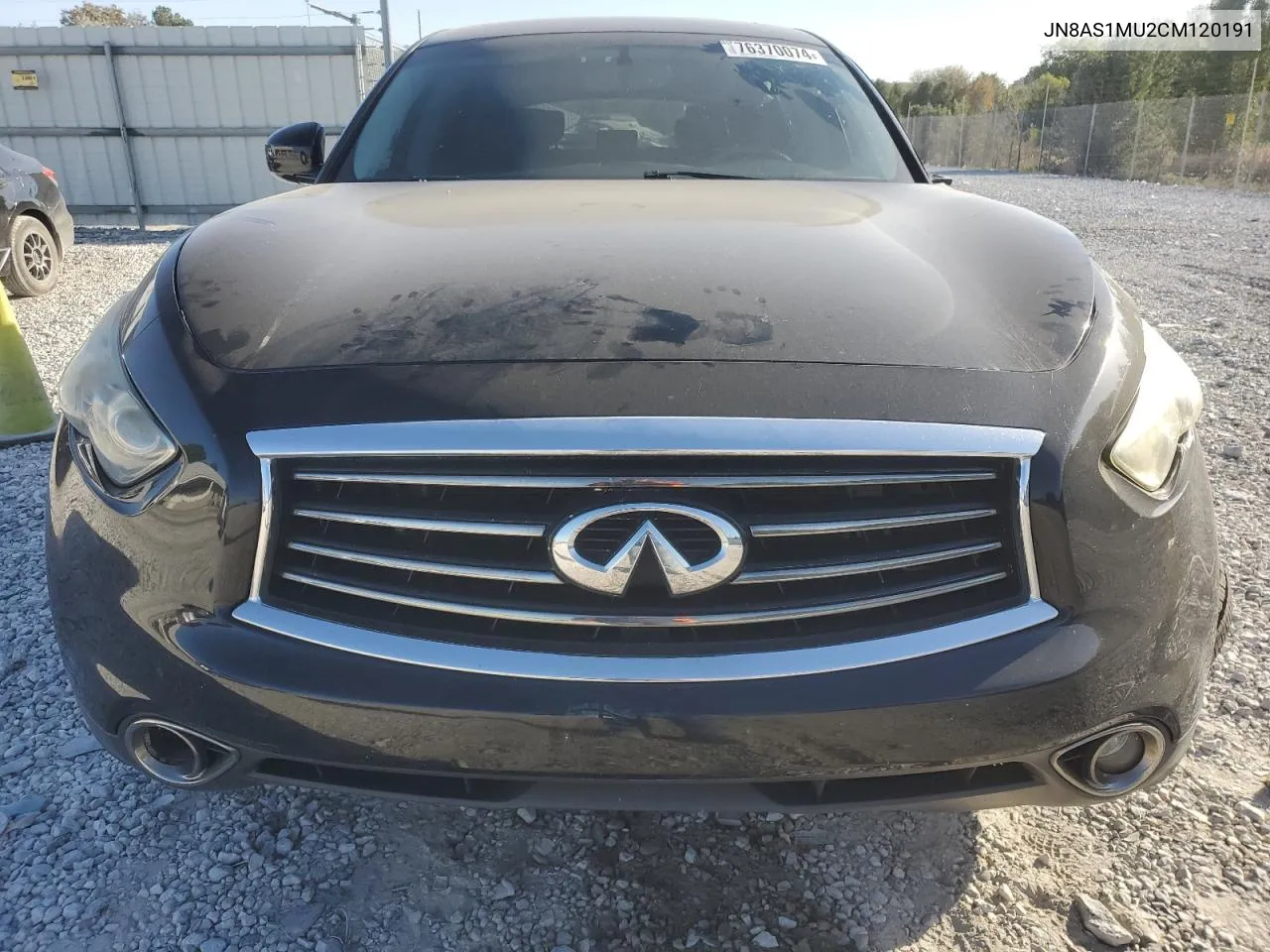 2012 Infiniti Fx35 VIN: JN8AS1MU2CM120191 Lot: 76370074