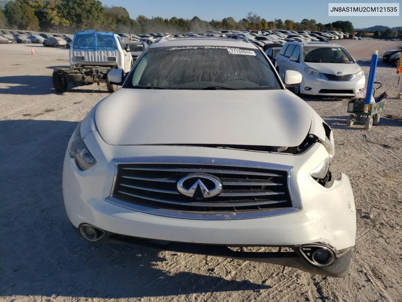 2012 Infiniti Fx35 VIN: JN8AS1MU2CM121535 Lot: 77134044