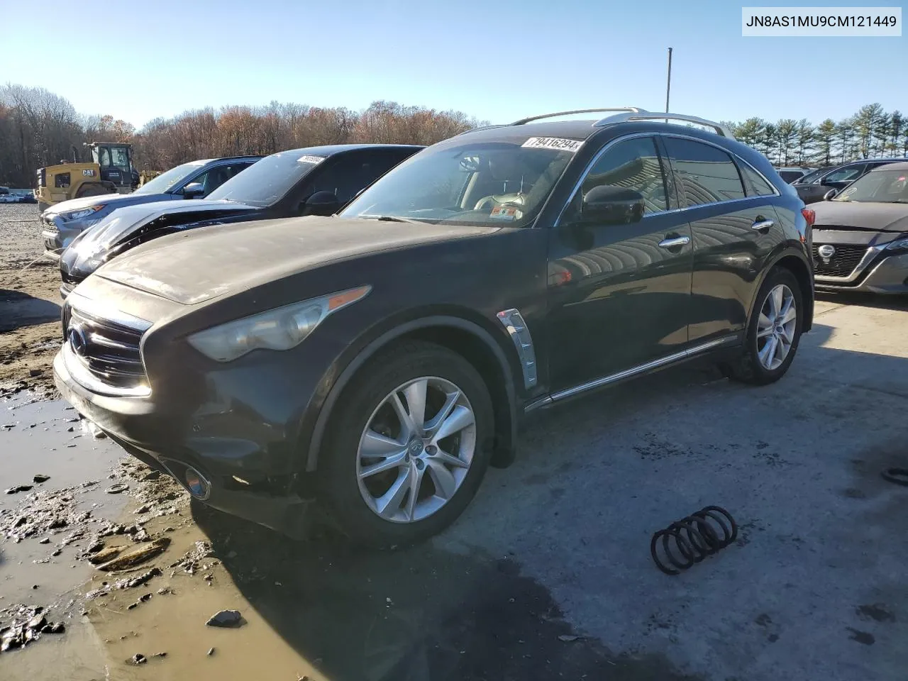 2012 Infiniti Fx35 VIN: JN8AS1MU9CM121449 Lot: 79416294