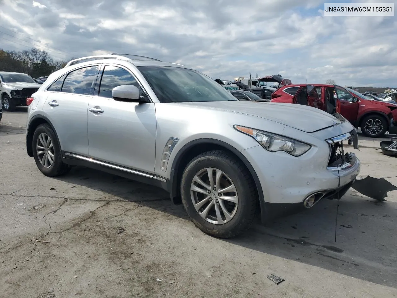 2012 Infiniti Fx35 VIN: JN8AS1MW6CM155351 Lot: 80712724