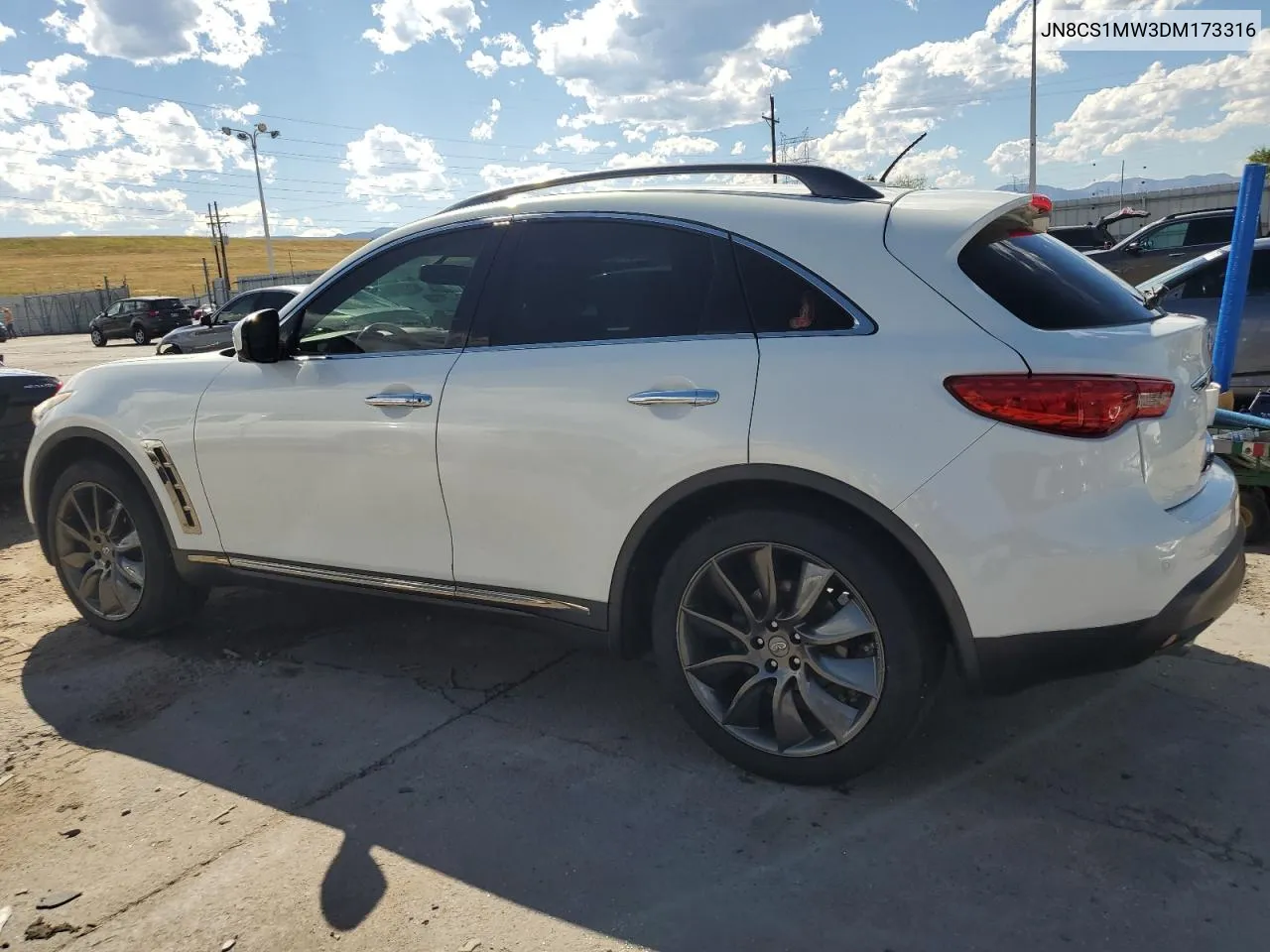 2013 Infiniti Fx37 VIN: JN8CS1MW3DM173316 Lot: 67945984