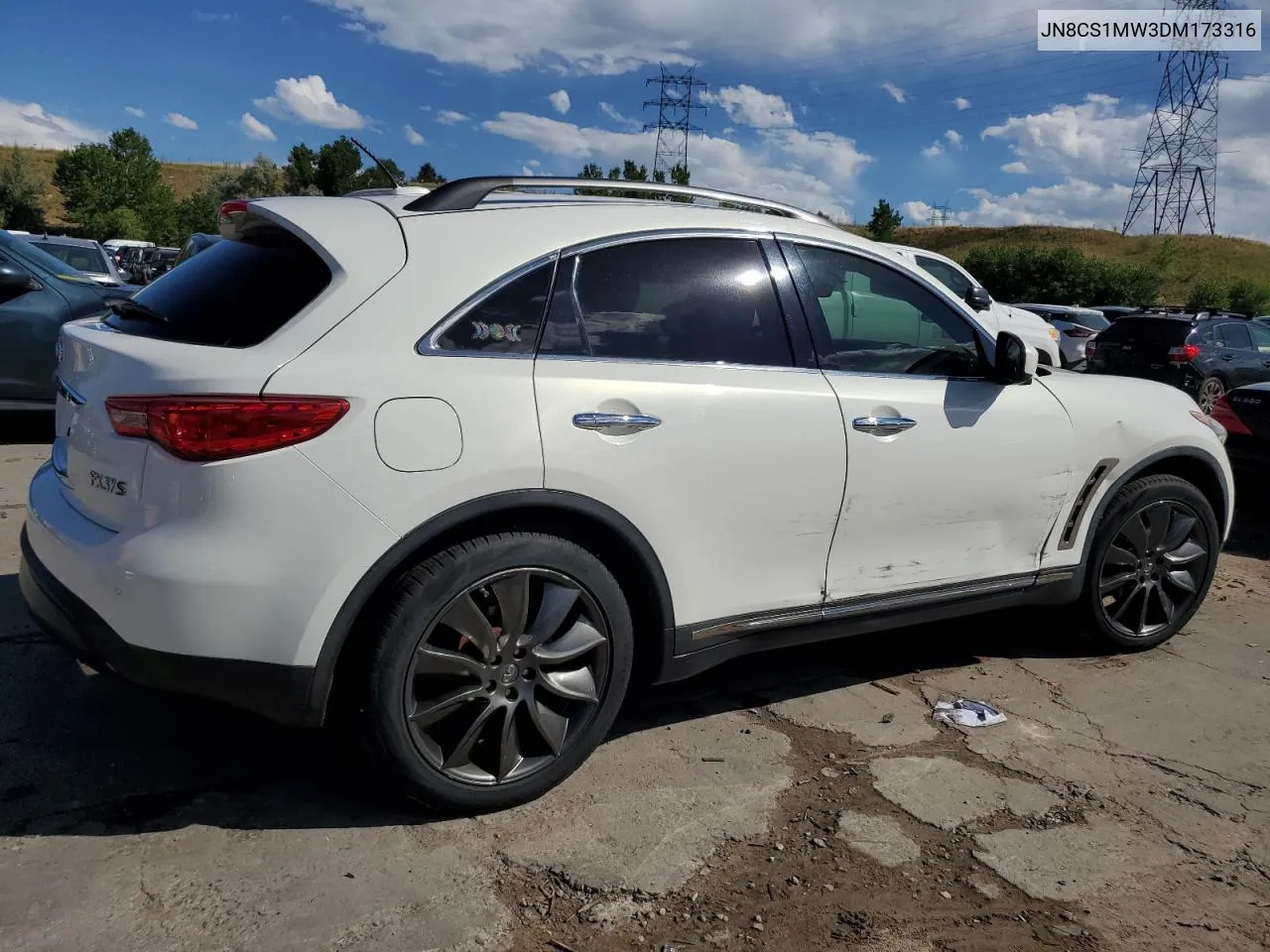 2013 Infiniti Fx37 VIN: JN8CS1MW3DM173316 Lot: 67945984