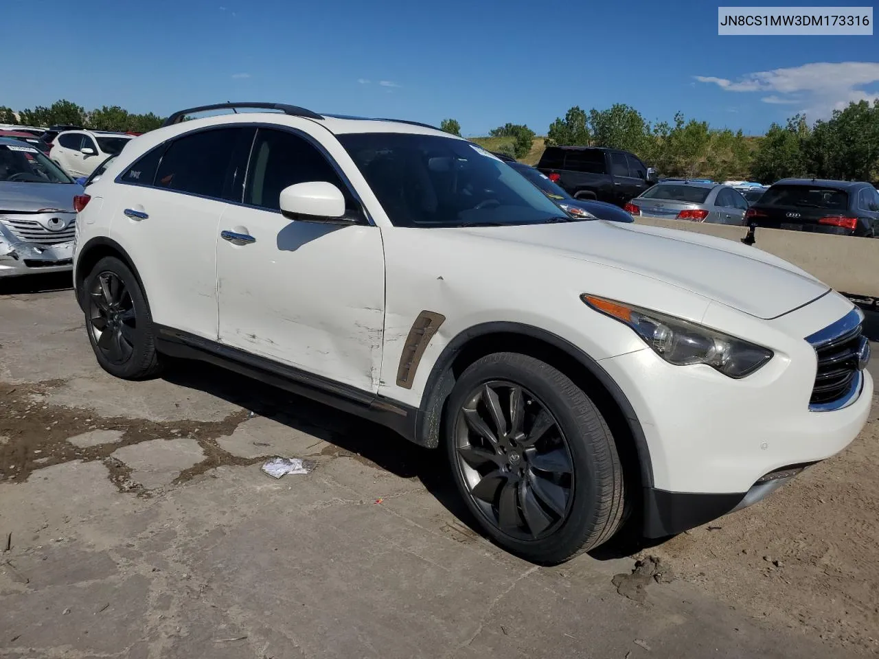 2013 Infiniti Fx37 VIN: JN8CS1MW3DM173316 Lot: 67945984