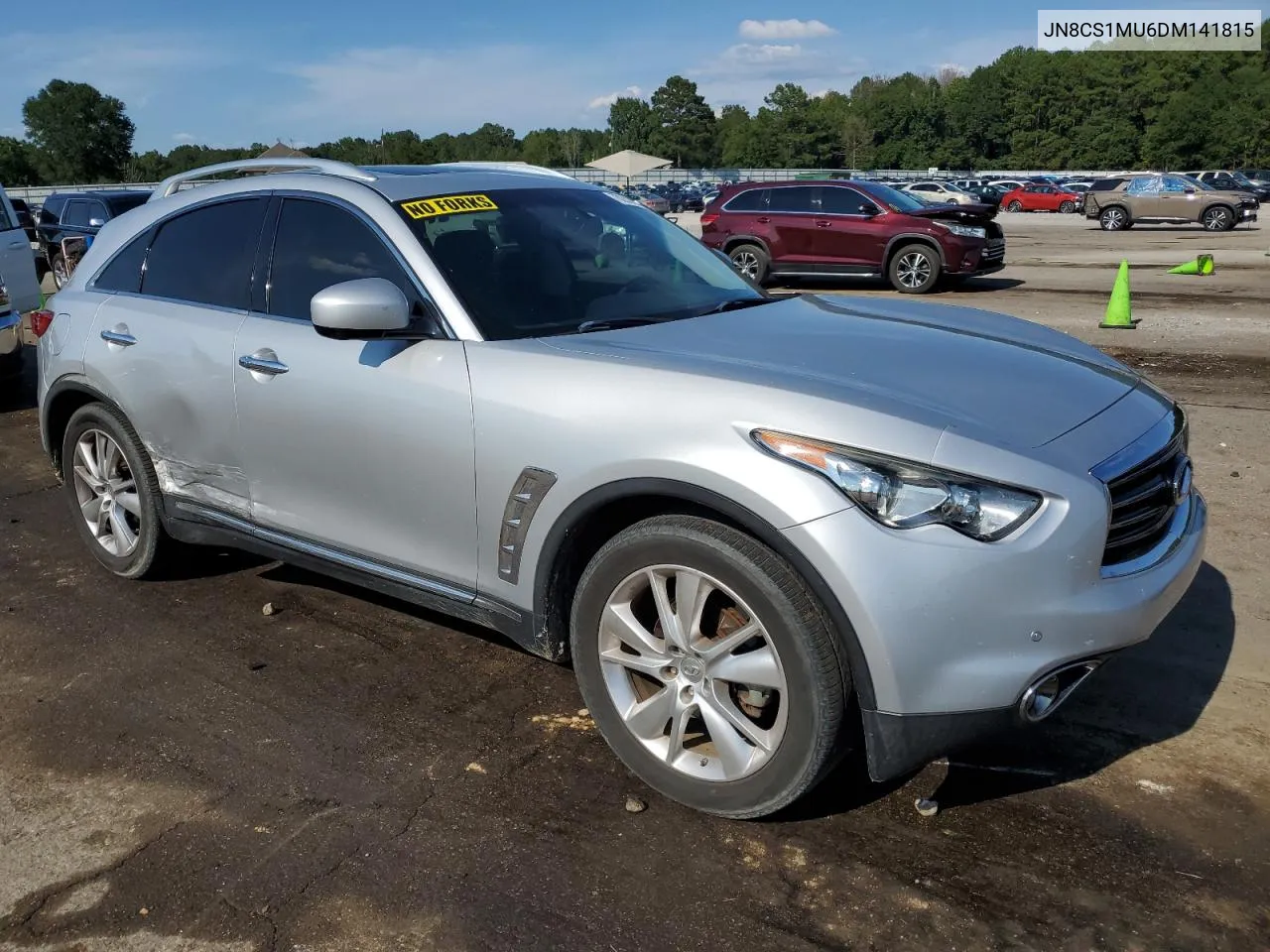 2013 Infiniti Fx37 VIN: JN8CS1MU6DM141815 Lot: 70203594