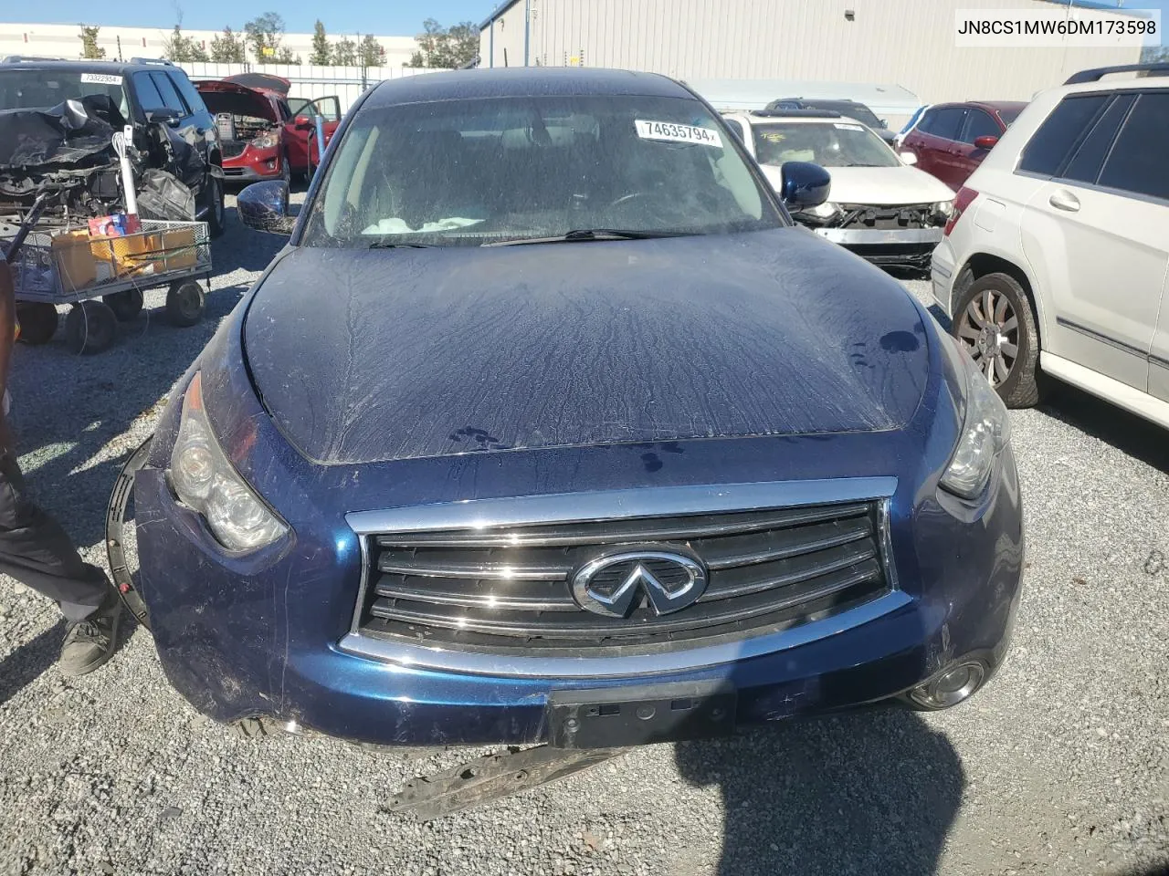 JN8CS1MW6DM173598 2013 Infiniti Fx37