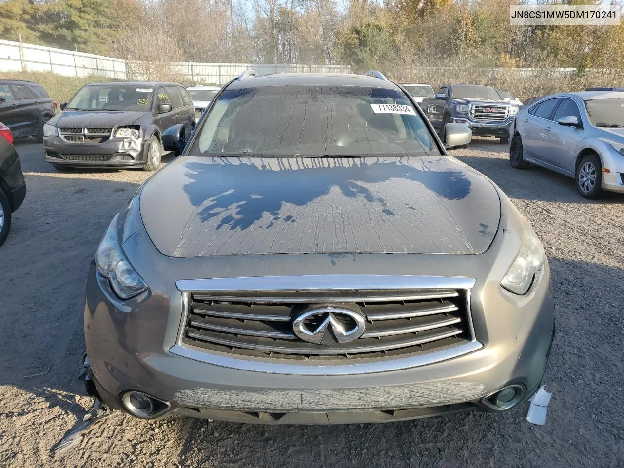 2013 Infiniti Fx37 VIN: JN8CS1MW5DM170241 Lot: 77138334