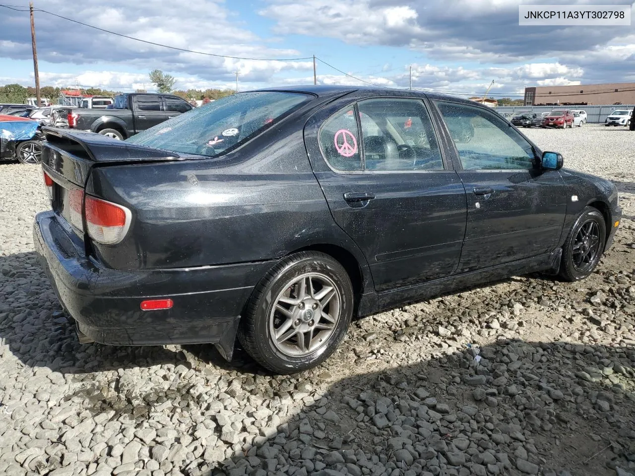 2000 Infiniti G20 VIN: JNKCP11A3YT302798 Lot: 75732564