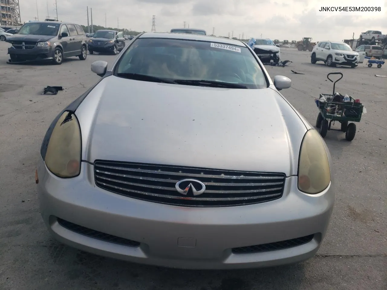 2003 Infiniti G35 VIN: JNKCV54E53M200398 Lot: 53337494