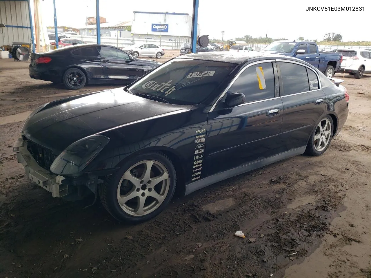 2003 Infiniti G35 VIN: JNKCV51E03M012831 Lot: 70963634