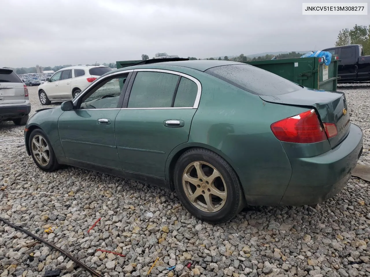 2003 Infiniti G35 VIN: JNKCV51E13M308277 Lot: 71826894