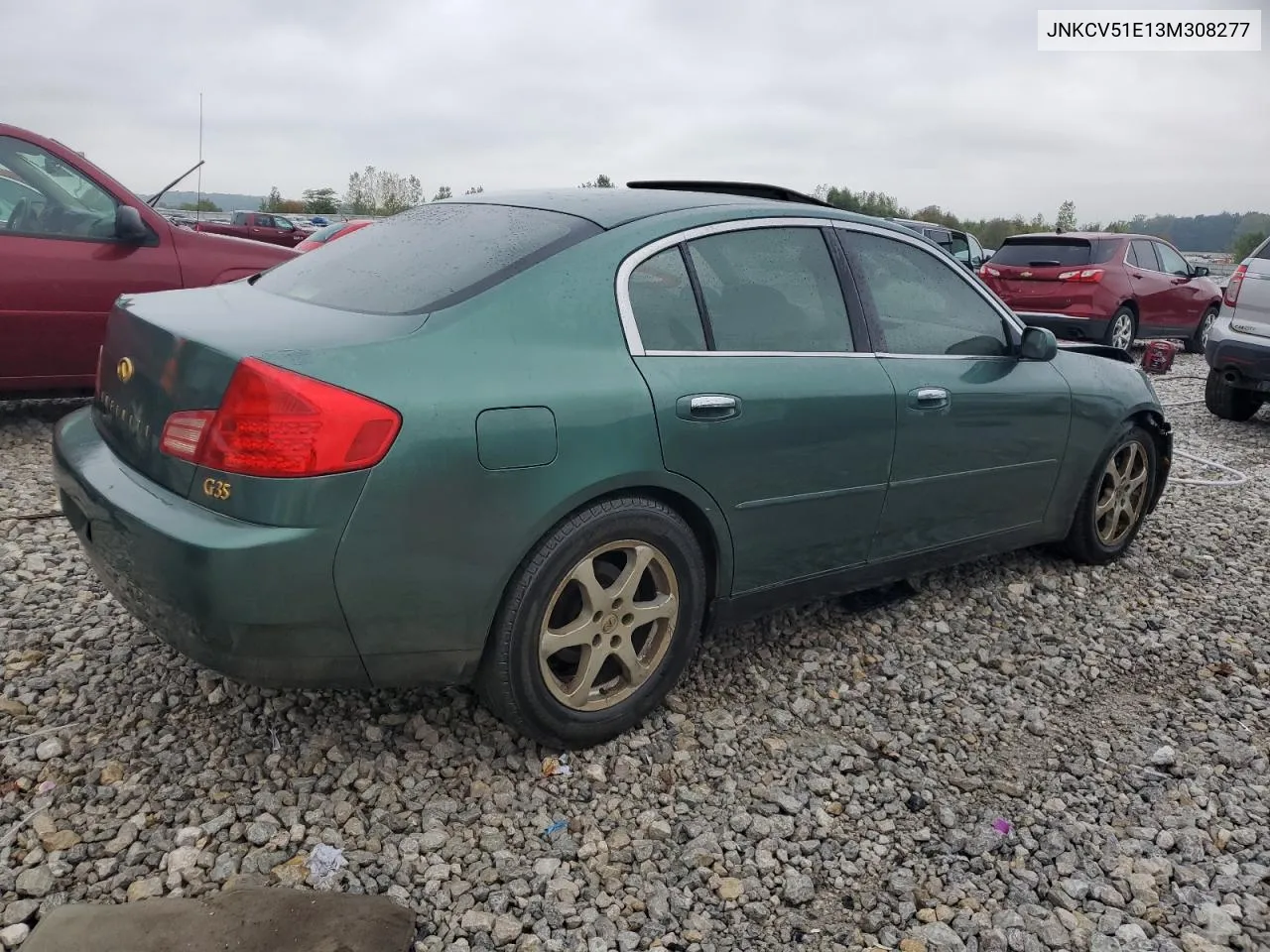 2003 Infiniti G35 VIN: JNKCV51E13M308277 Lot: 71826894