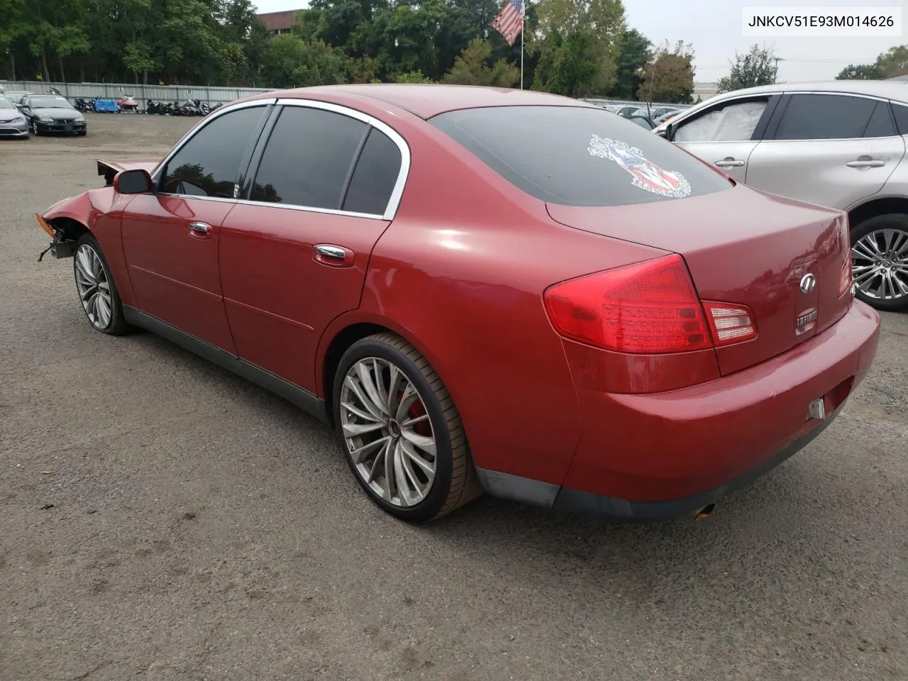 2003 Infiniti G35 VIN: JNKCV51E93M014626 Lot: 71949144