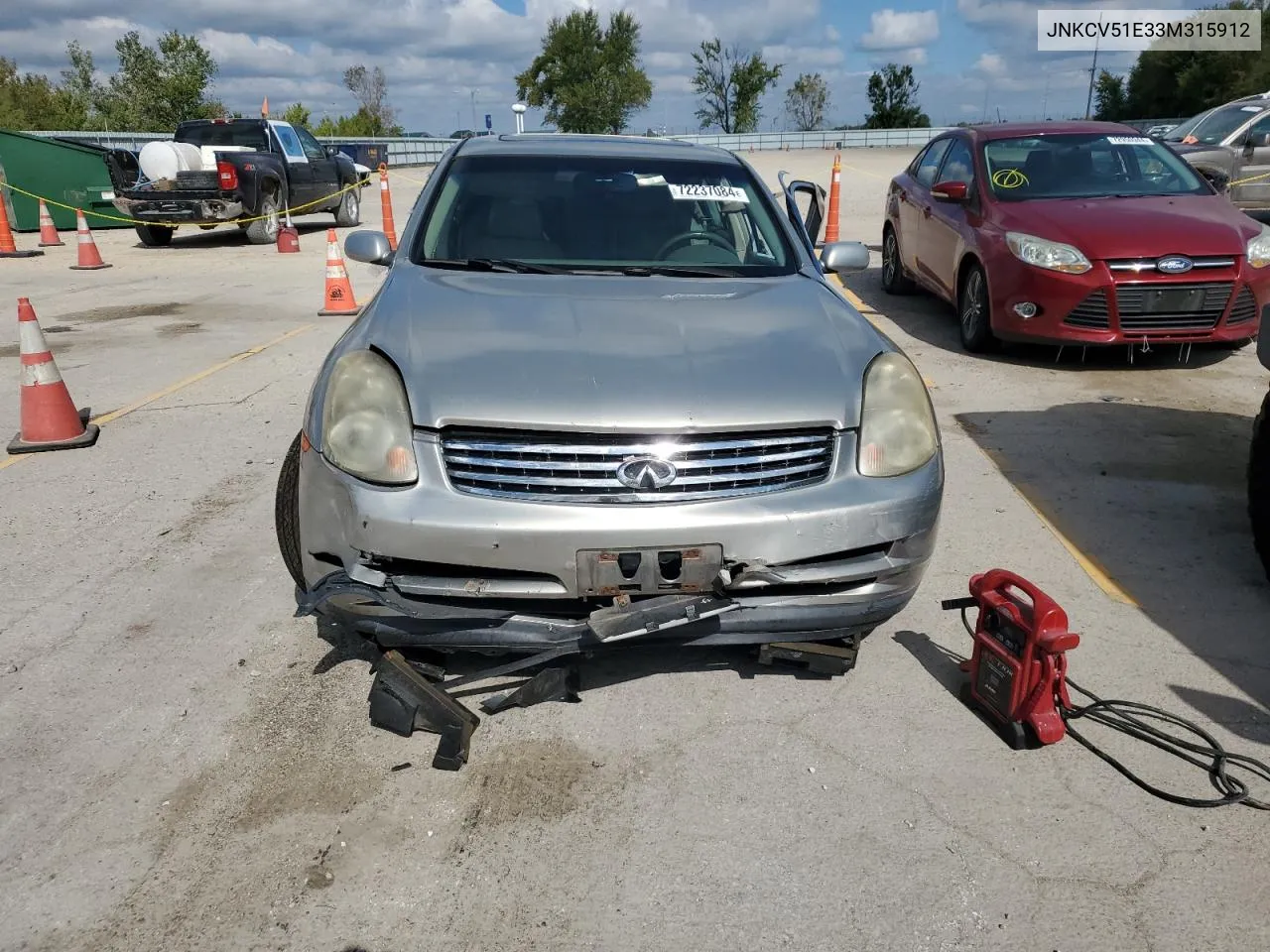 2003 Infiniti G35 VIN: JNKCV51E33M315912 Lot: 72237084