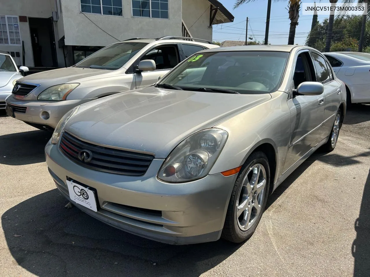 2003 Infiniti G35 VIN: JNKCV51E73M000353 Lot: 73202104