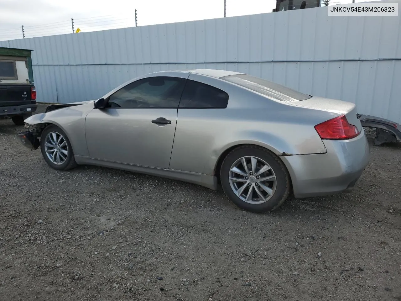 2003 Infiniti G35 VIN: JNKCV54E43M206323 Lot: 73240574