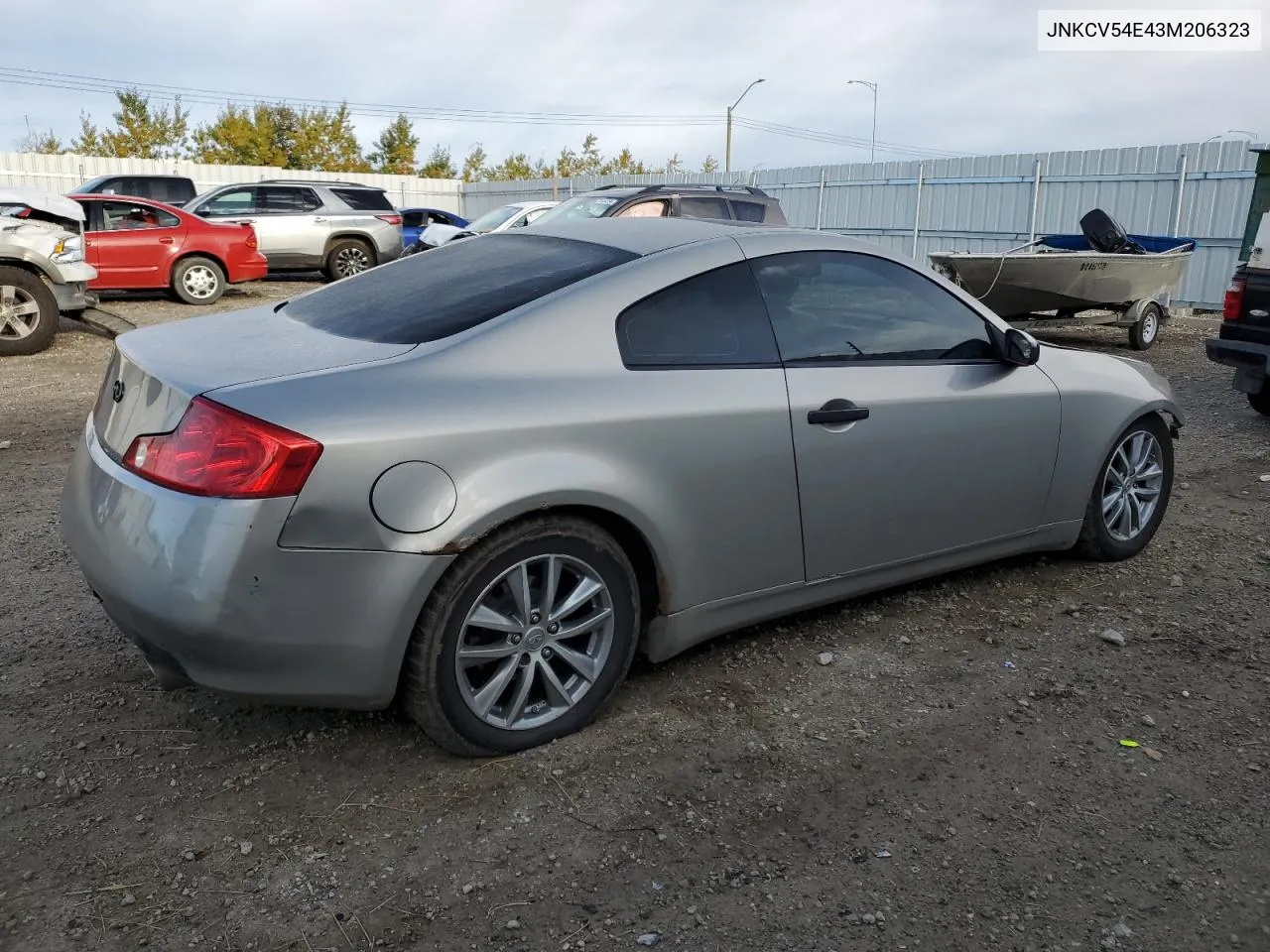 2003 Infiniti G35 VIN: JNKCV54E43M206323 Lot: 73240574