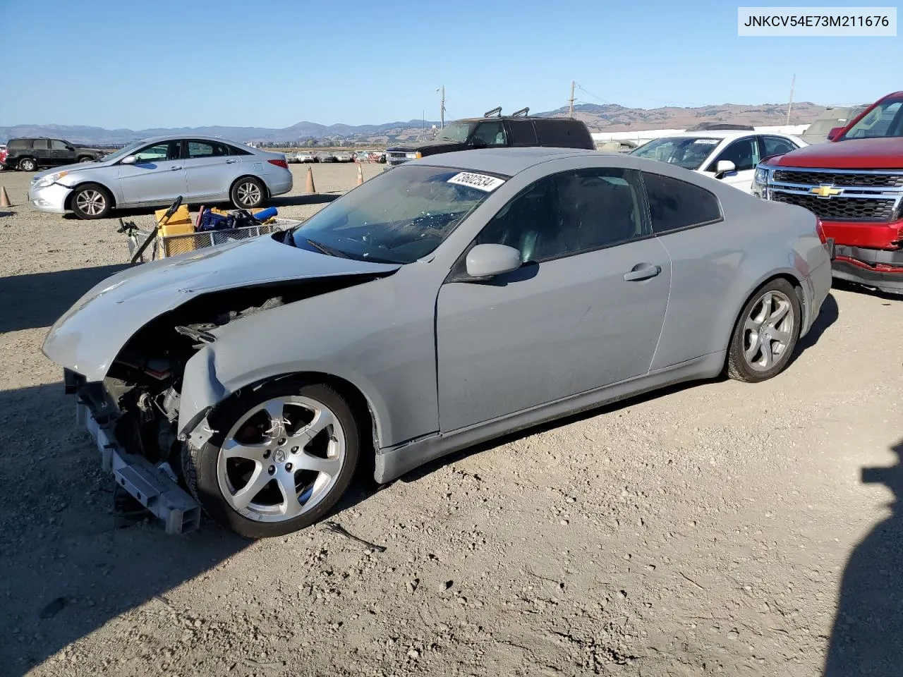 2003 Infiniti G35 VIN: JNKCV54E73M211676 Lot: 73602534