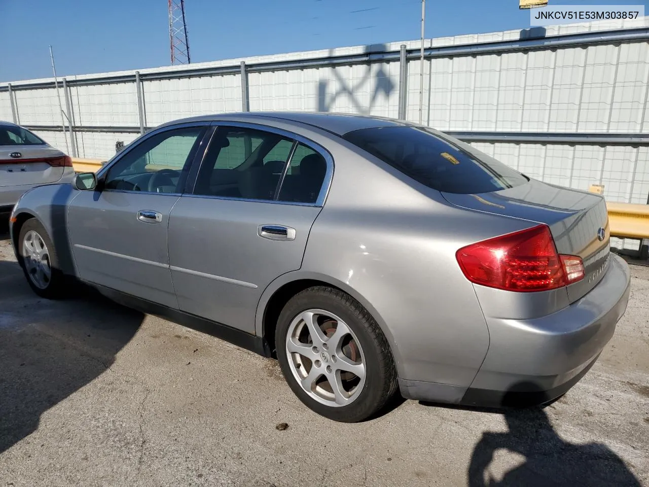 2003 Infiniti G35 VIN: JNKCV51E53M303857 Lot: 74605584