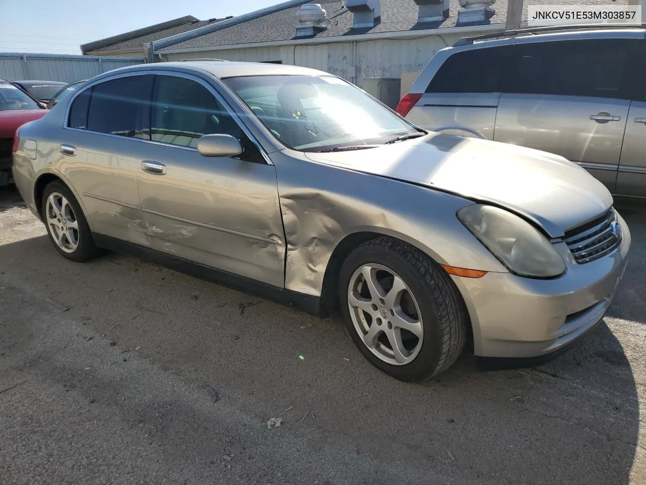 2003 Infiniti G35 VIN: JNKCV51E53M303857 Lot: 74605584