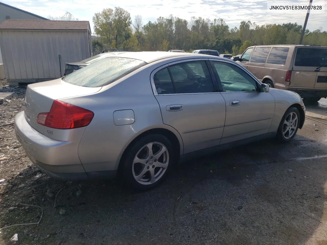 2003 Infiniti G35 VIN: JNKCV51E83M007828 Lot: 74934224